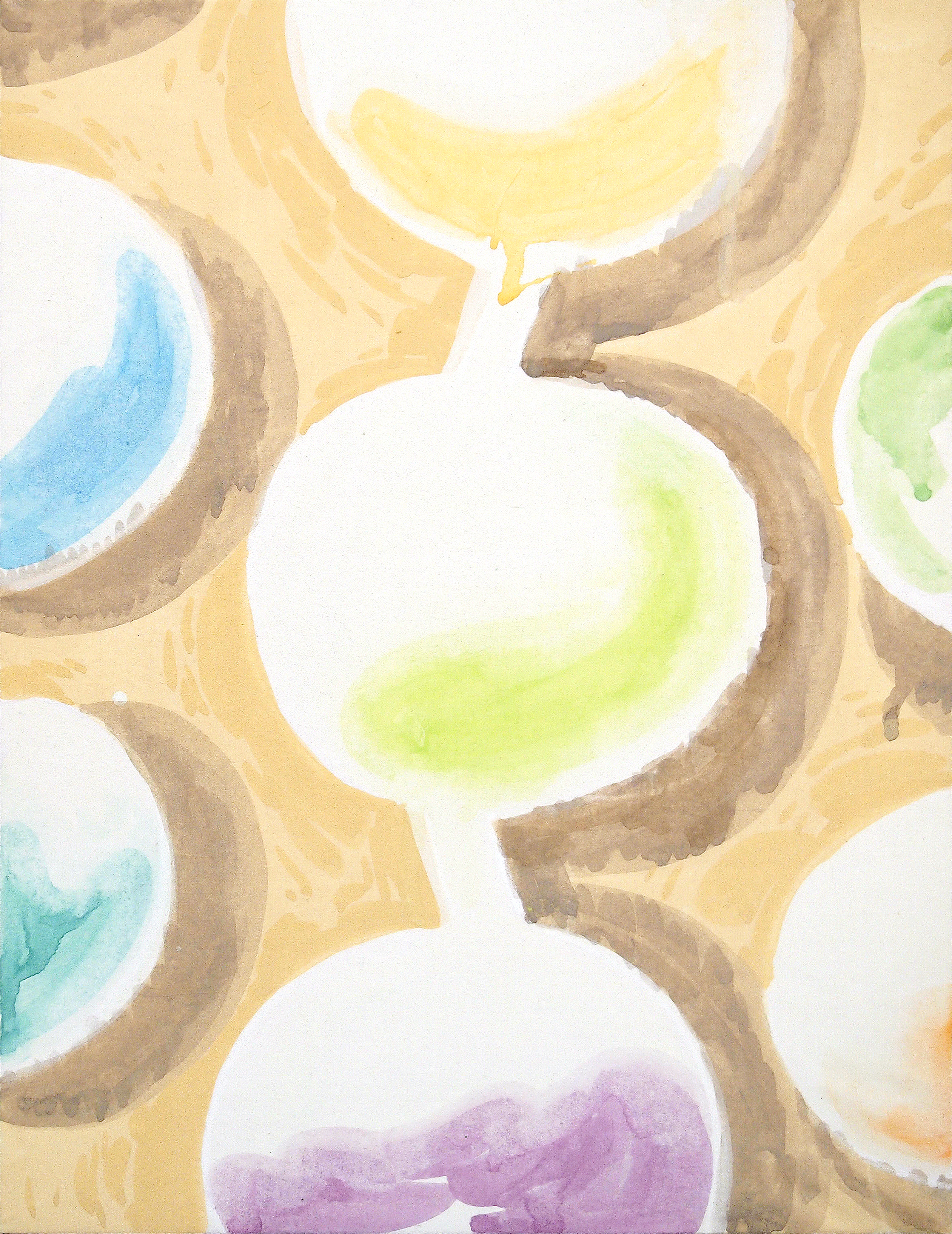 All me, 2021, Korean Paint on Hanji, 27x35cm