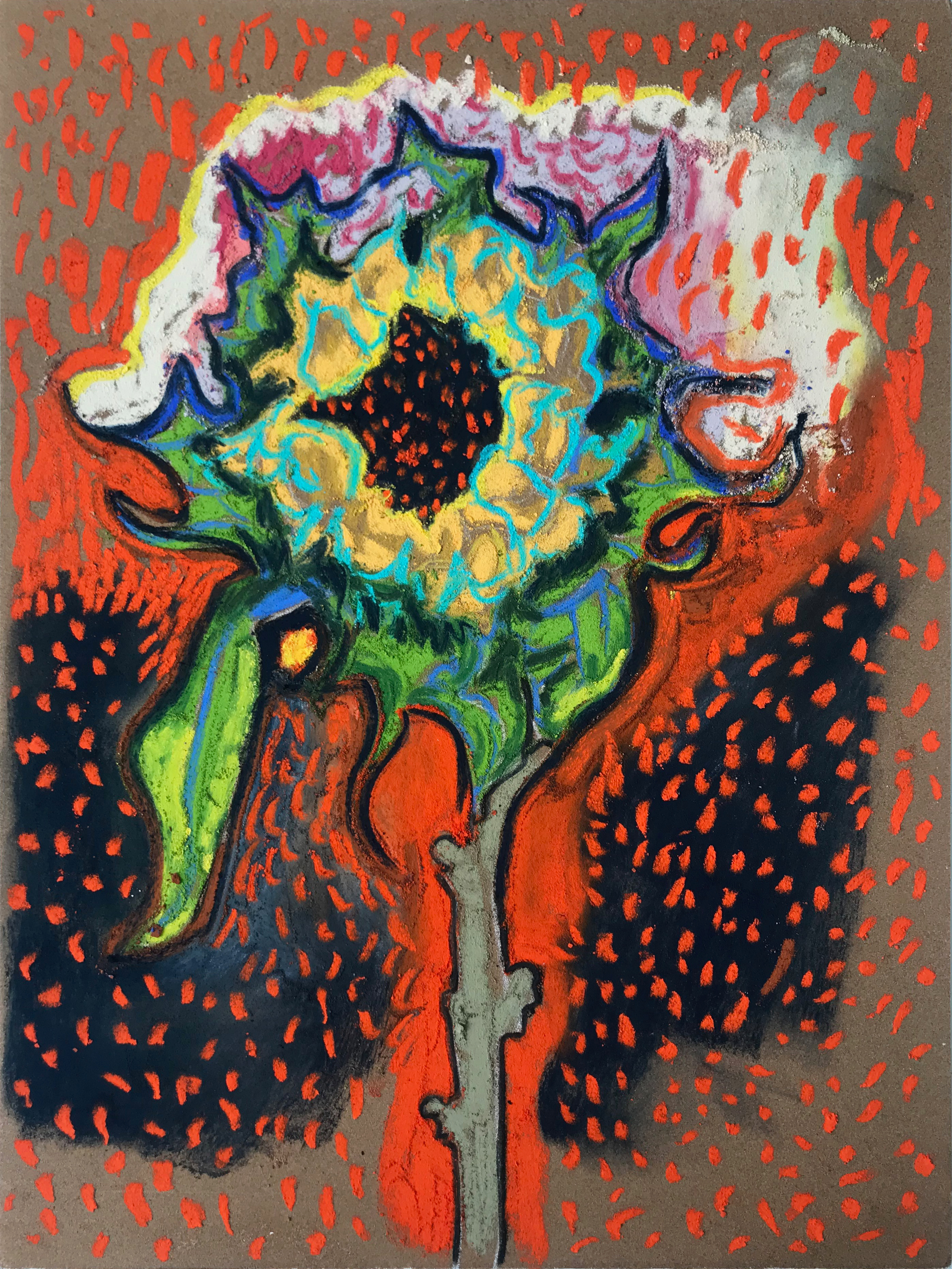 Sunflower, 2021Pastel on paper15 3/4 x 11 4/5 in.40 x 30 cm