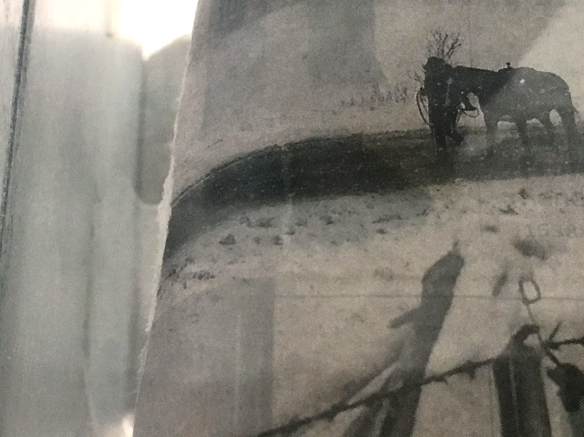 Standing Rock (And they threw their thoughts ahead of themselves like arrows) 2017  Archival Pigment Print on Arches Watercolor Paper 5” x 6.67” Edition 1/3 + II AP