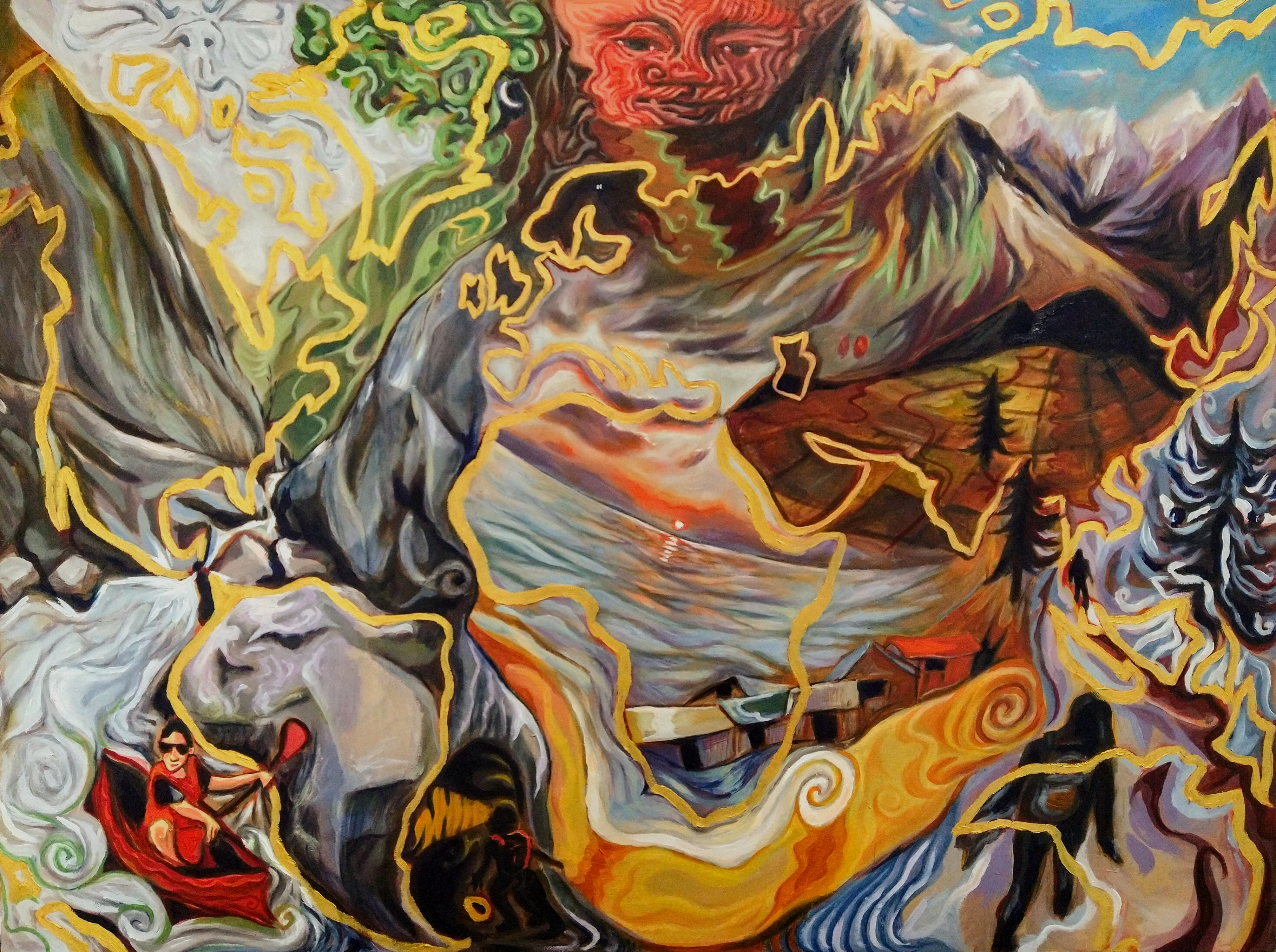 Marta's Adventure - Oil on board