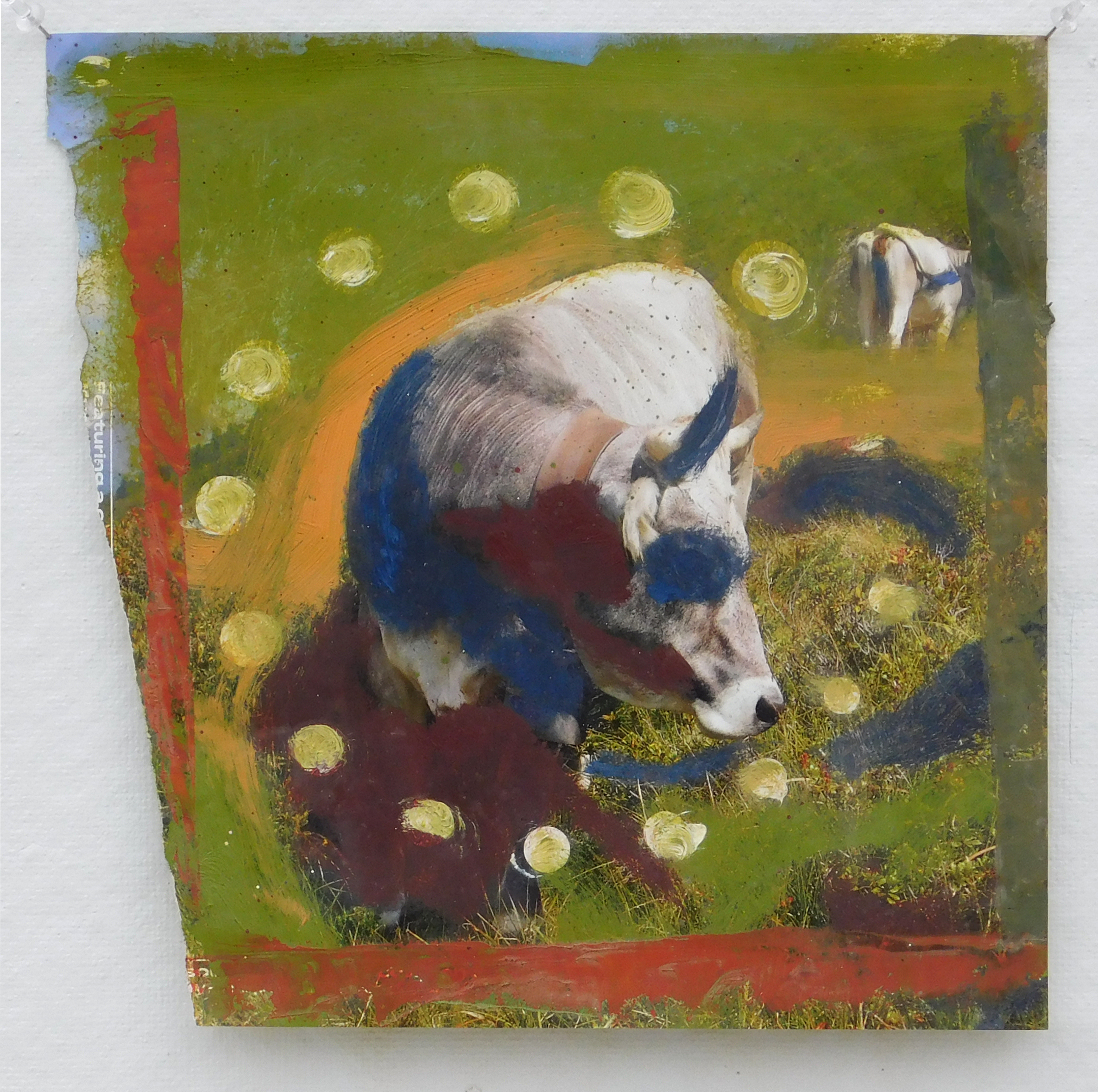 untitled found image and oil