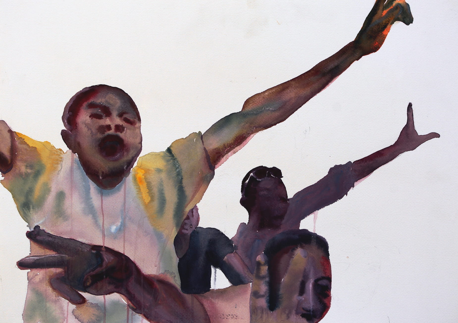 manif2, aquarelle, 35x50cm, 2013