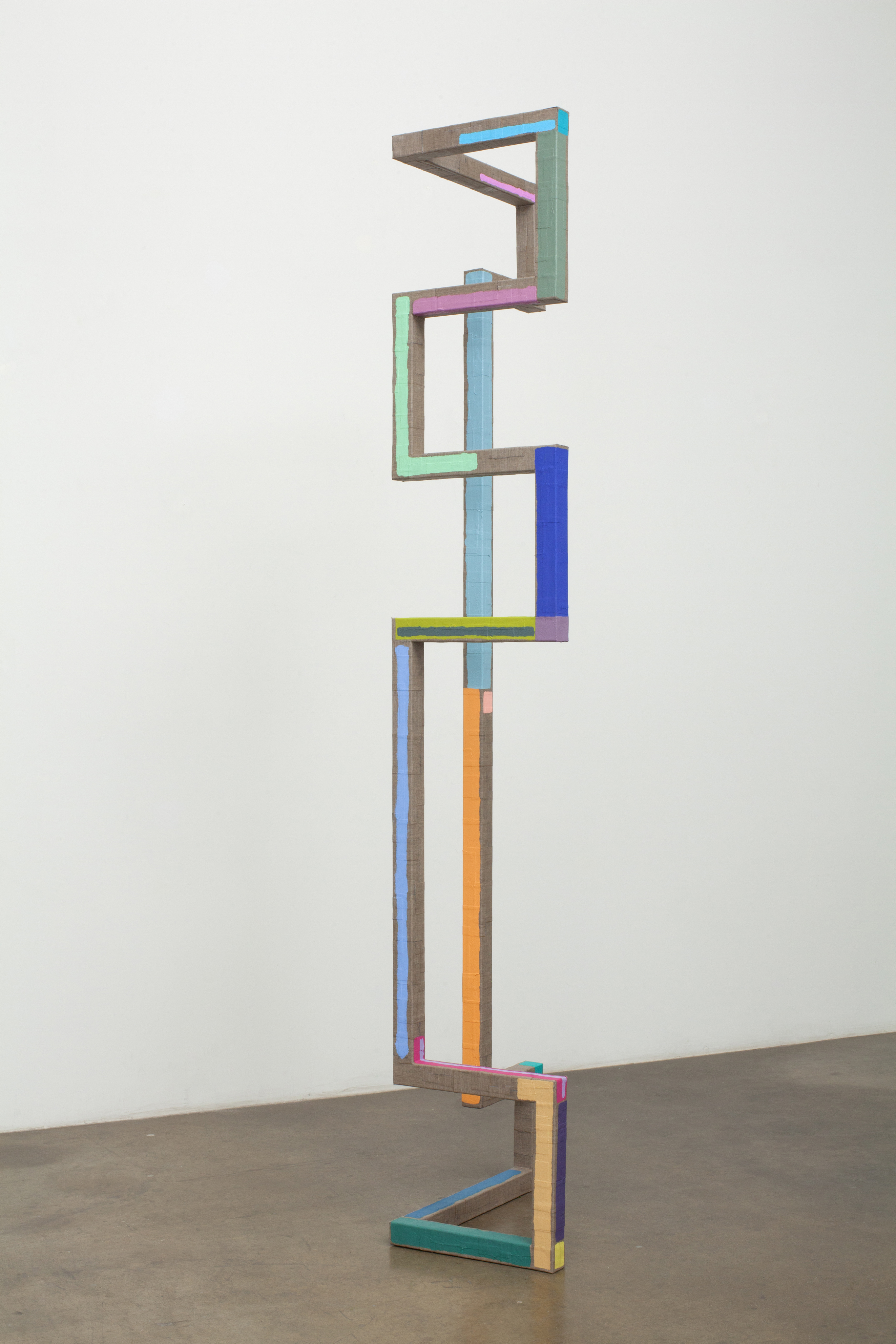 Unfold, 2018Steel wrapped with linen, acrylic paint96" x 16" x 24 &sup1;&frasl;₄"