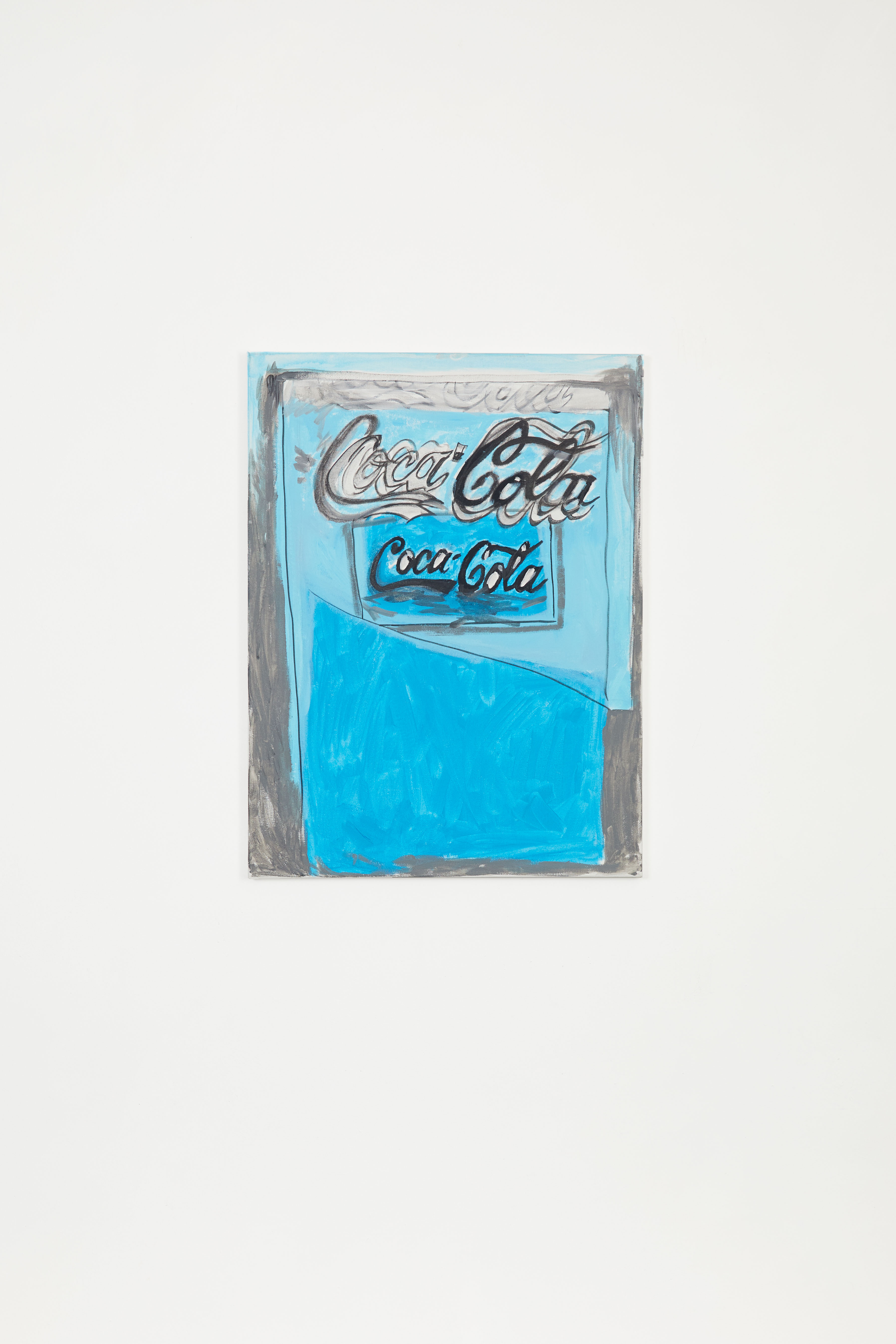 Untitled (Coca Cola #32), 2017, Acrylic and ink on canvas, 24 x 18 in.