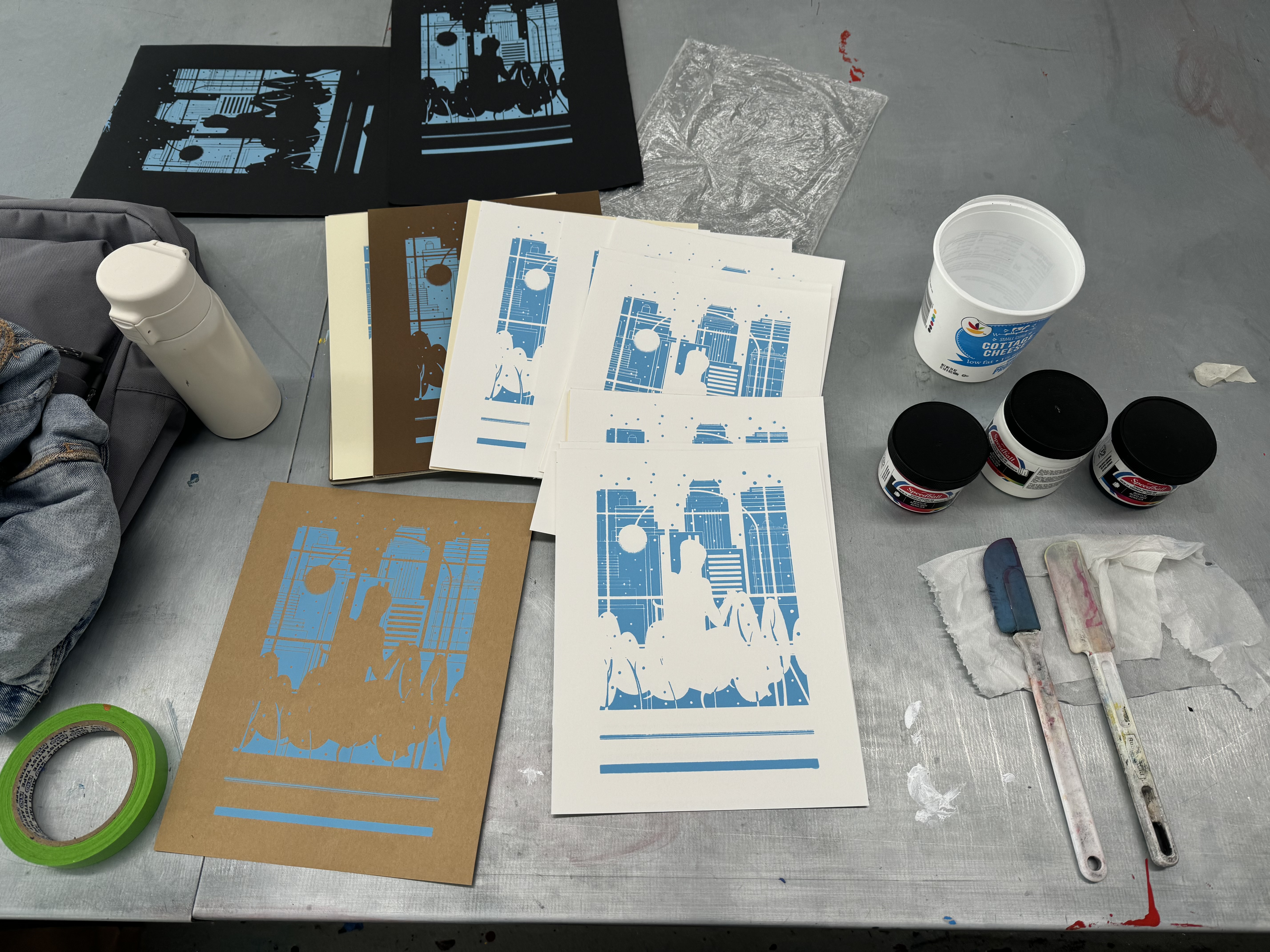 Screenprint: Snowy Day