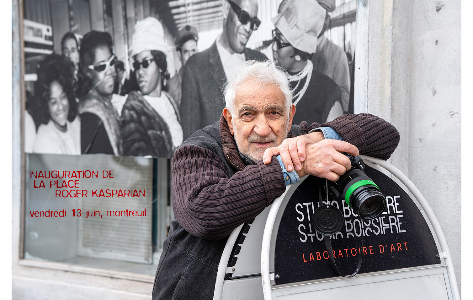  INAUGURATION DE LA PLACE ROGER KASPARIAN à MontreuilNous avons le plaisir de vous annoncer que la Ville de Montreuil nous fait l’honneur de rendre hommage au photographe Roger Kasparian en créant une place à son nom. Depuis 1951, son travail au studio familial a marqué la mémoire locale et par son objectif empreint de sensibilité, a su capturer l’âme des plus grandes figures musicales des Sixties. Depuis 50 ans, ses fabuleux clichés dormaient dans des cartons...
