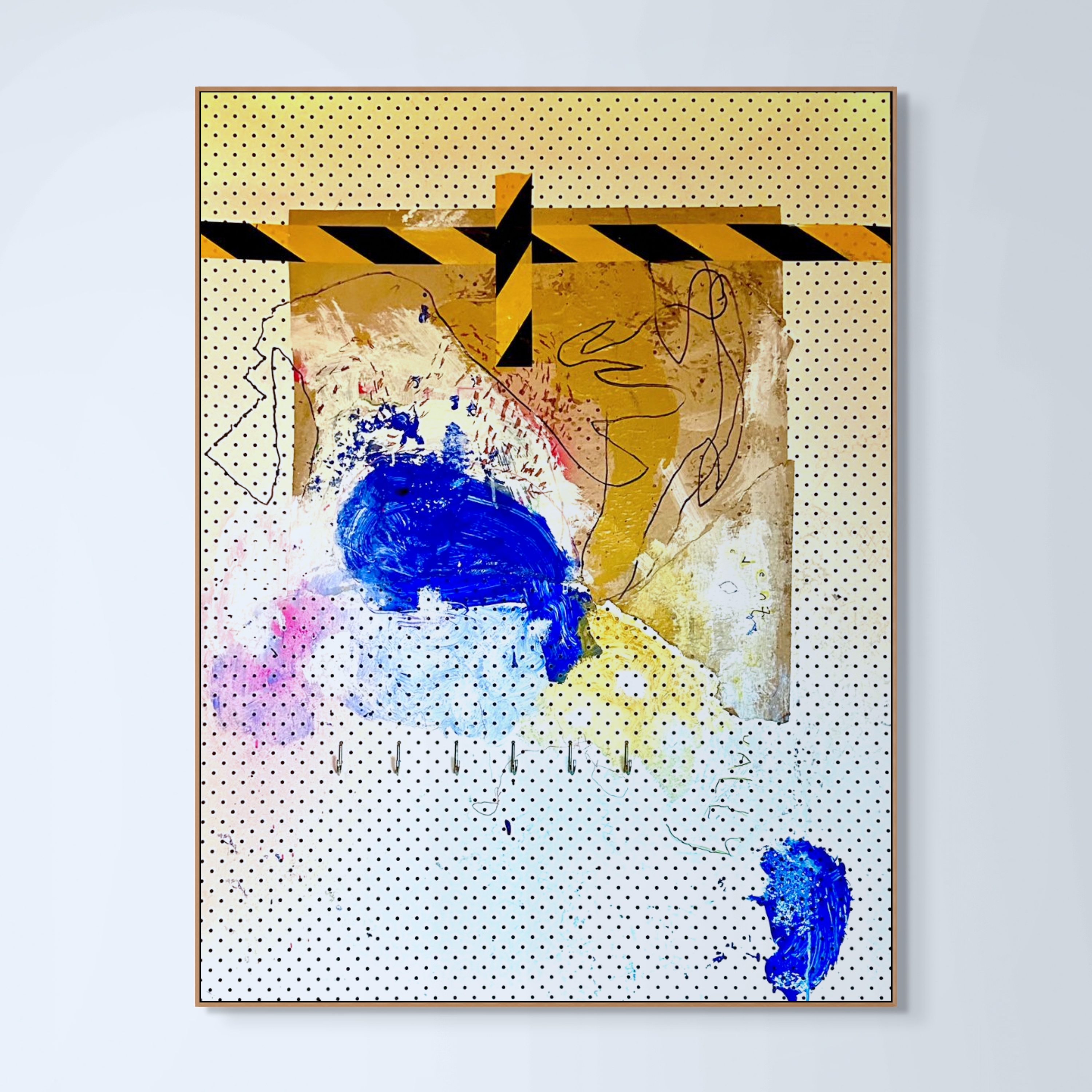 only if you wannaMixed Media on pegboard 145cm x 120cm 