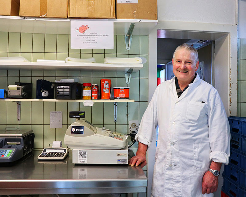 Darf bei keinem Dorfanlass fehlen: Eine Bratwurst von Metzger Meier. 