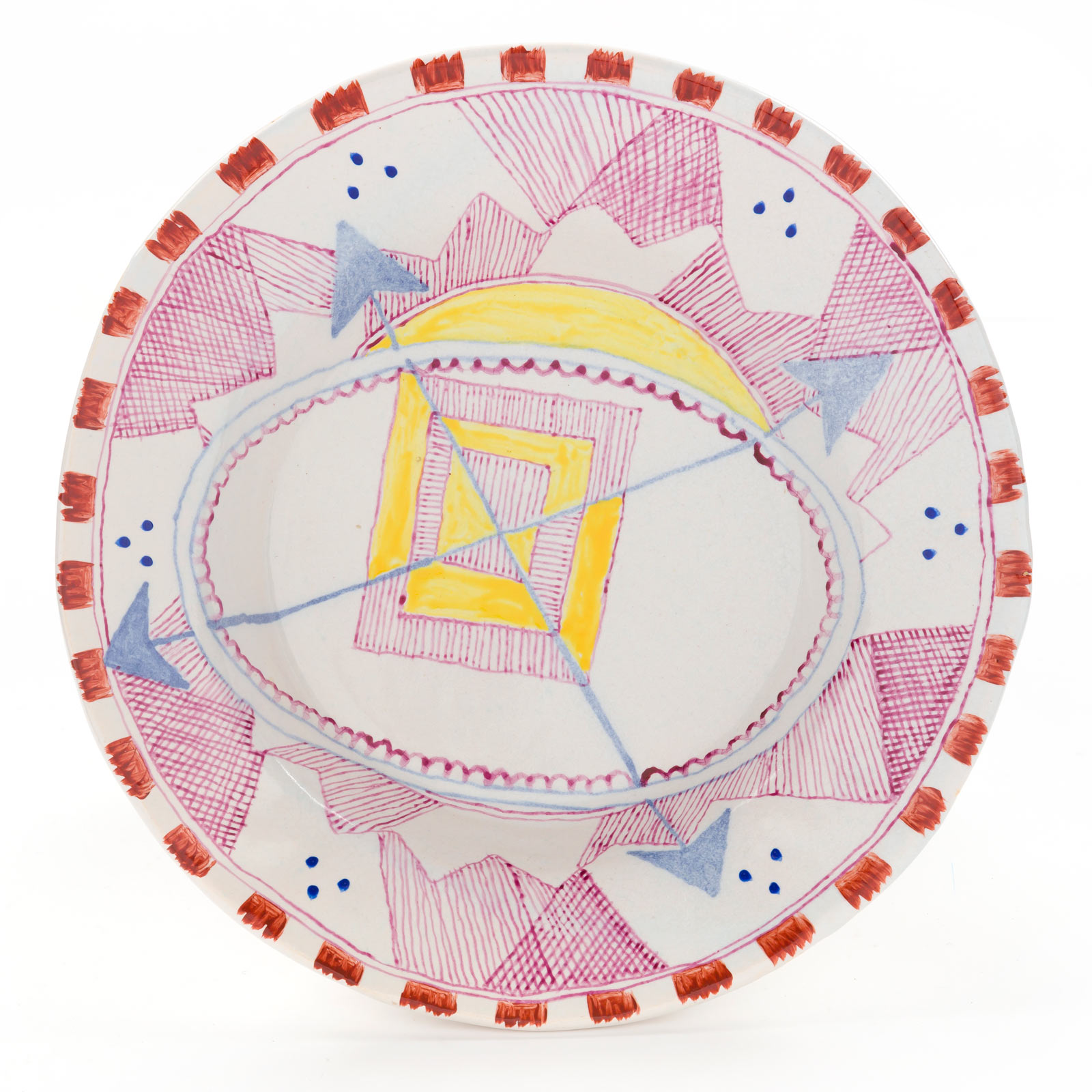 'A device with arrows', 20–23.4.2015Glazed ceramic stoneware5 x 26.5cm