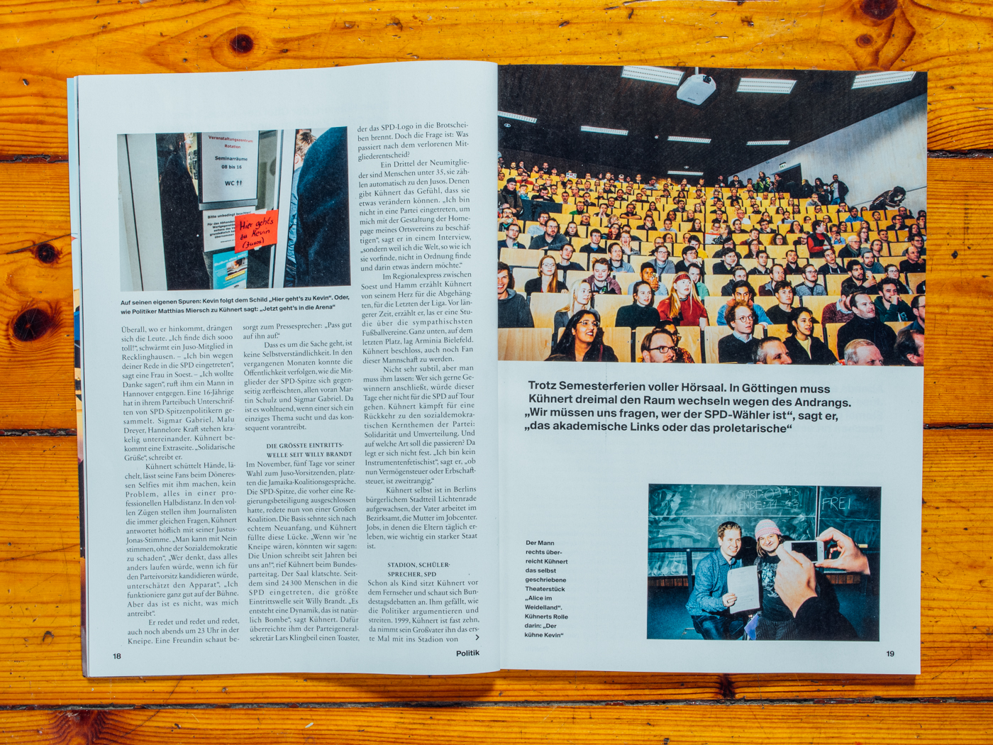 NEON / Auf AntiGroKo-Tour mit Kevin K&uuml;hnert / April 2018