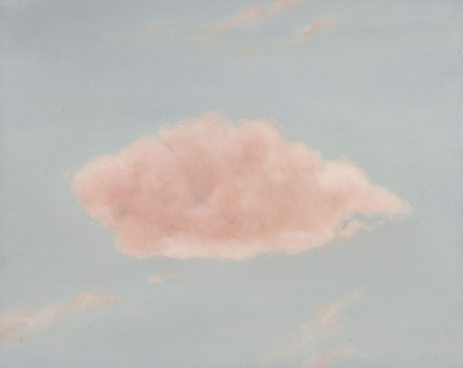 Cloud Party 5, Oil and Cold Wax Medium on Board, 2019