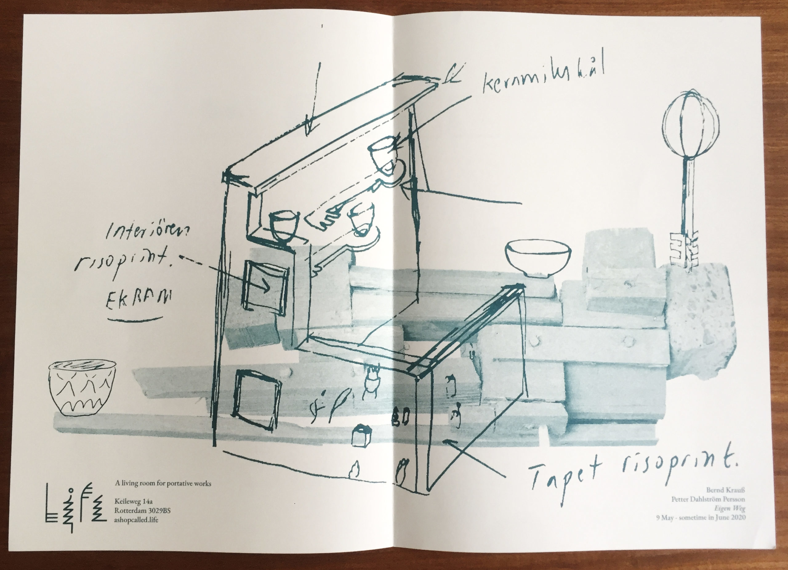 Eigen Weg At a shop called Life with Bernd Krau&szlig; Rotterdam May-June 2020