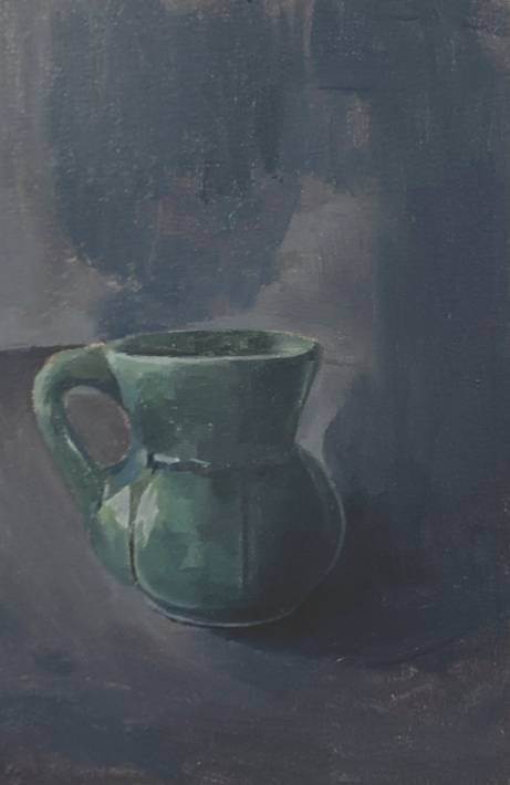 Alicia Ayanegui, Jarrito, 2024, 30 x 25 cm, oil on canvas. © Alicia Ayanegui.