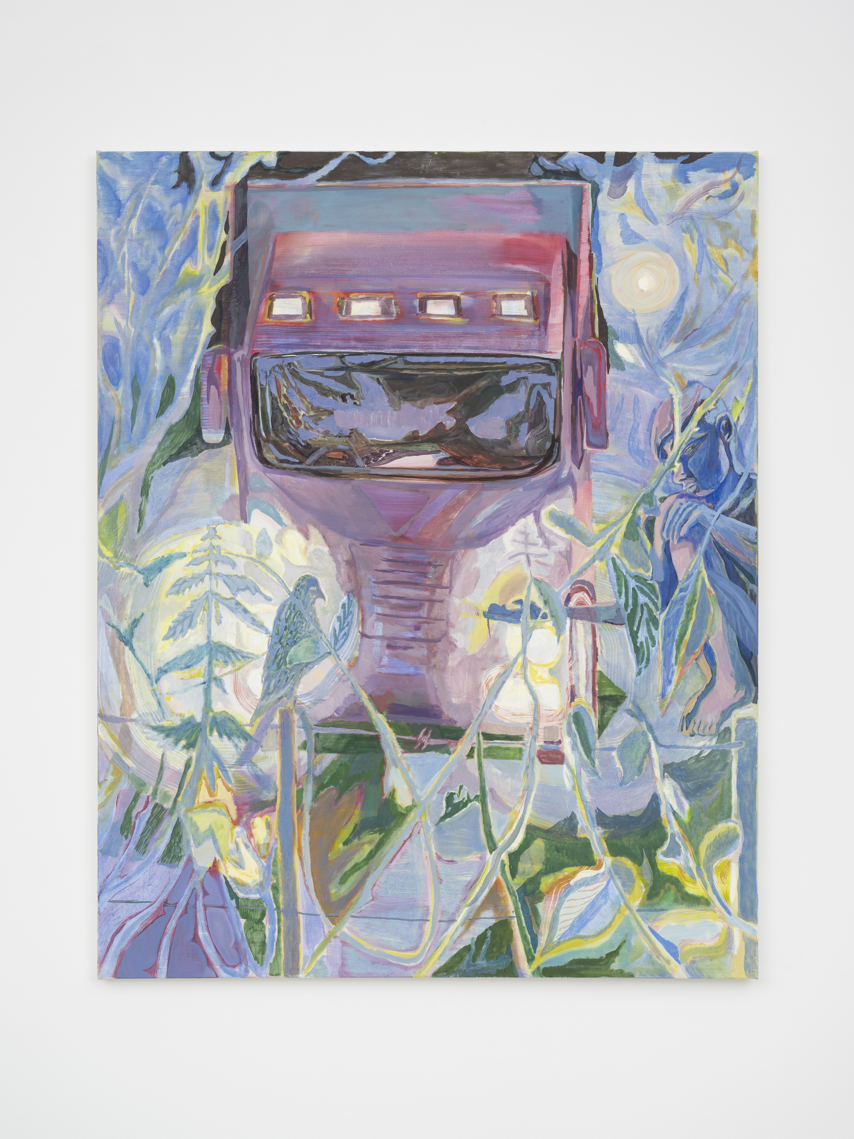 Hawk in the Headlights, 2024 Oil on canvas 120 x 150 cm