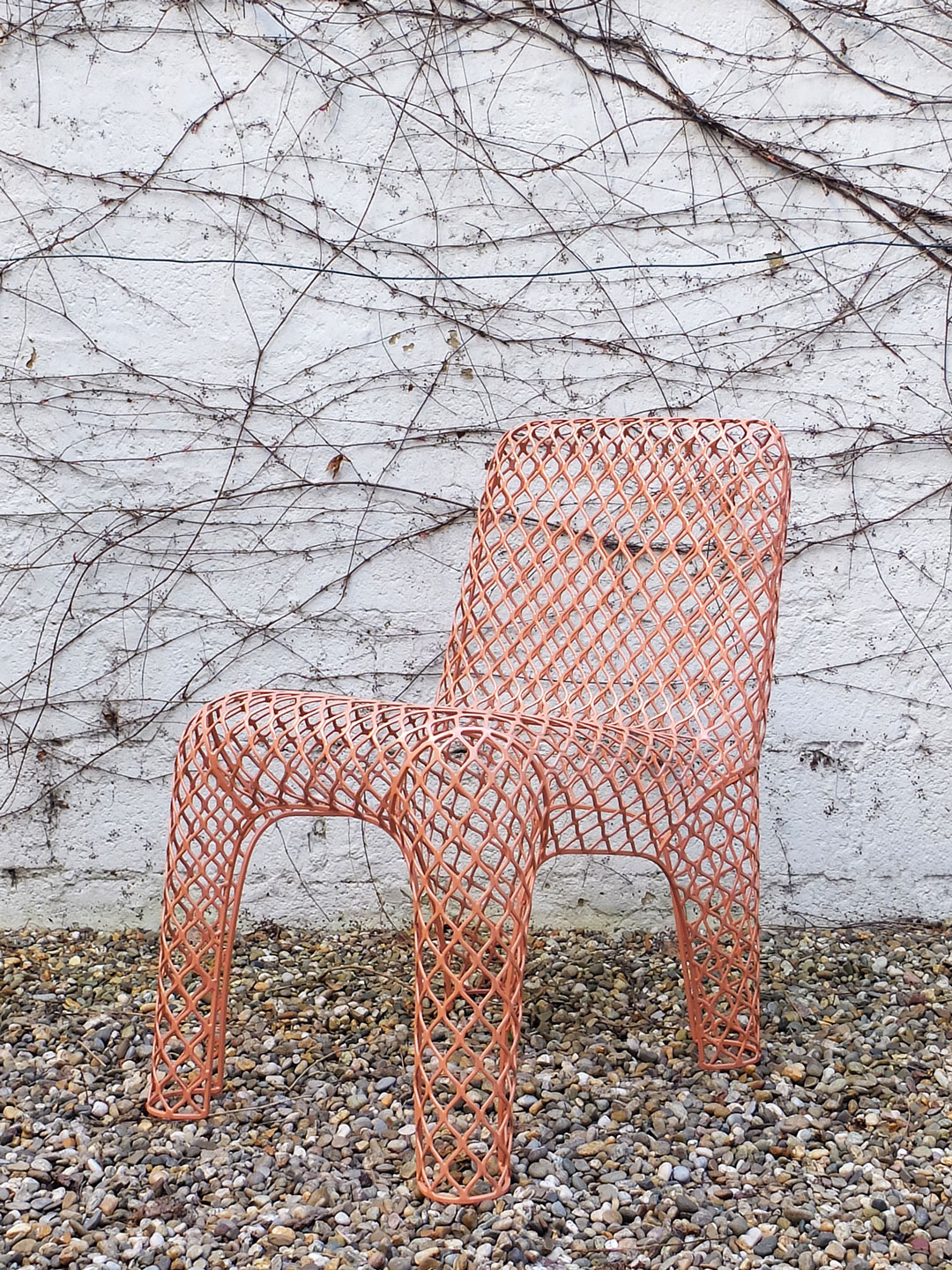 Mesh ChairThis chair is upholstery and construction in one.