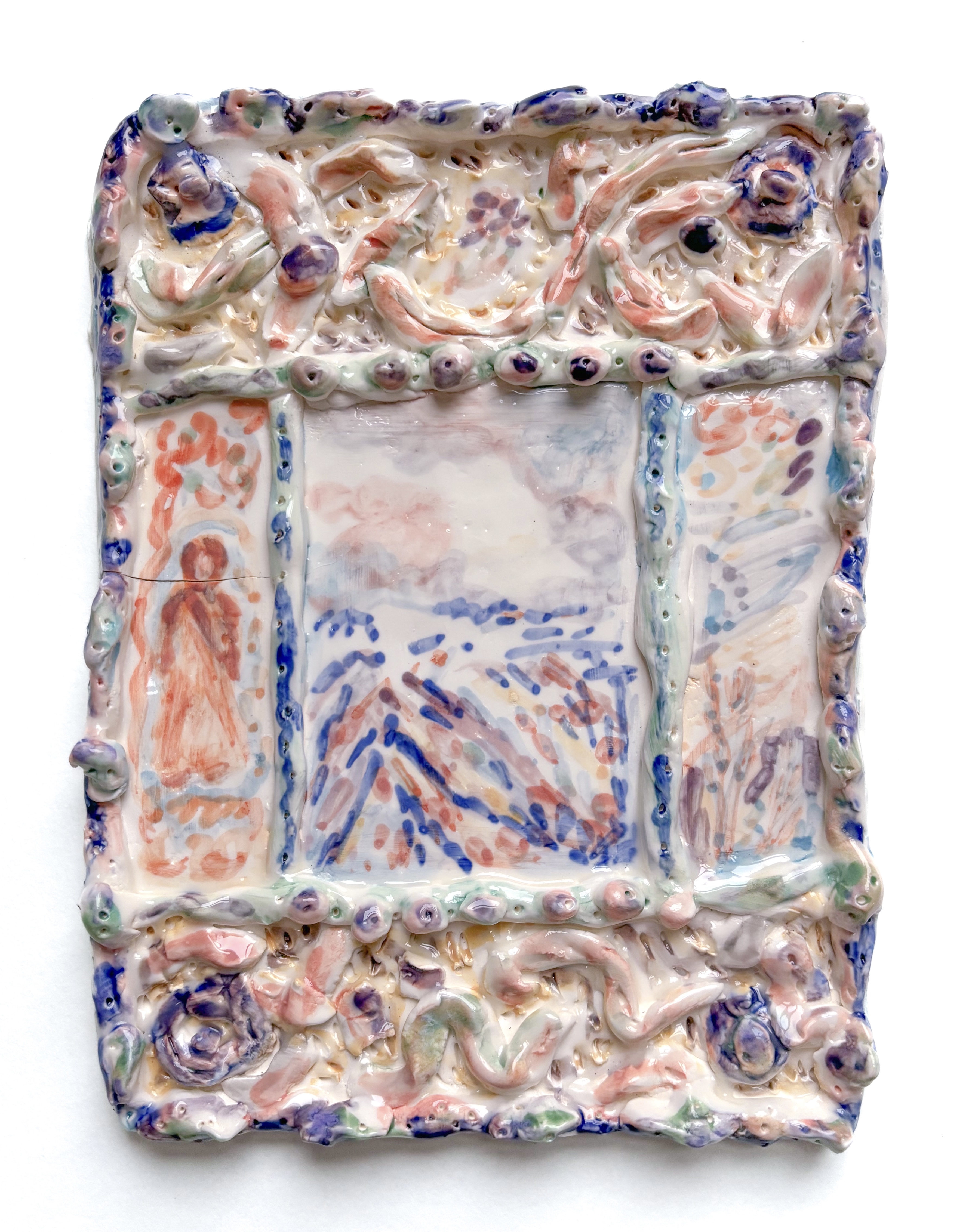 „Memories of Pieniny mountains", H21cm x W16cm, glazed ceramics (porcelain), 2024