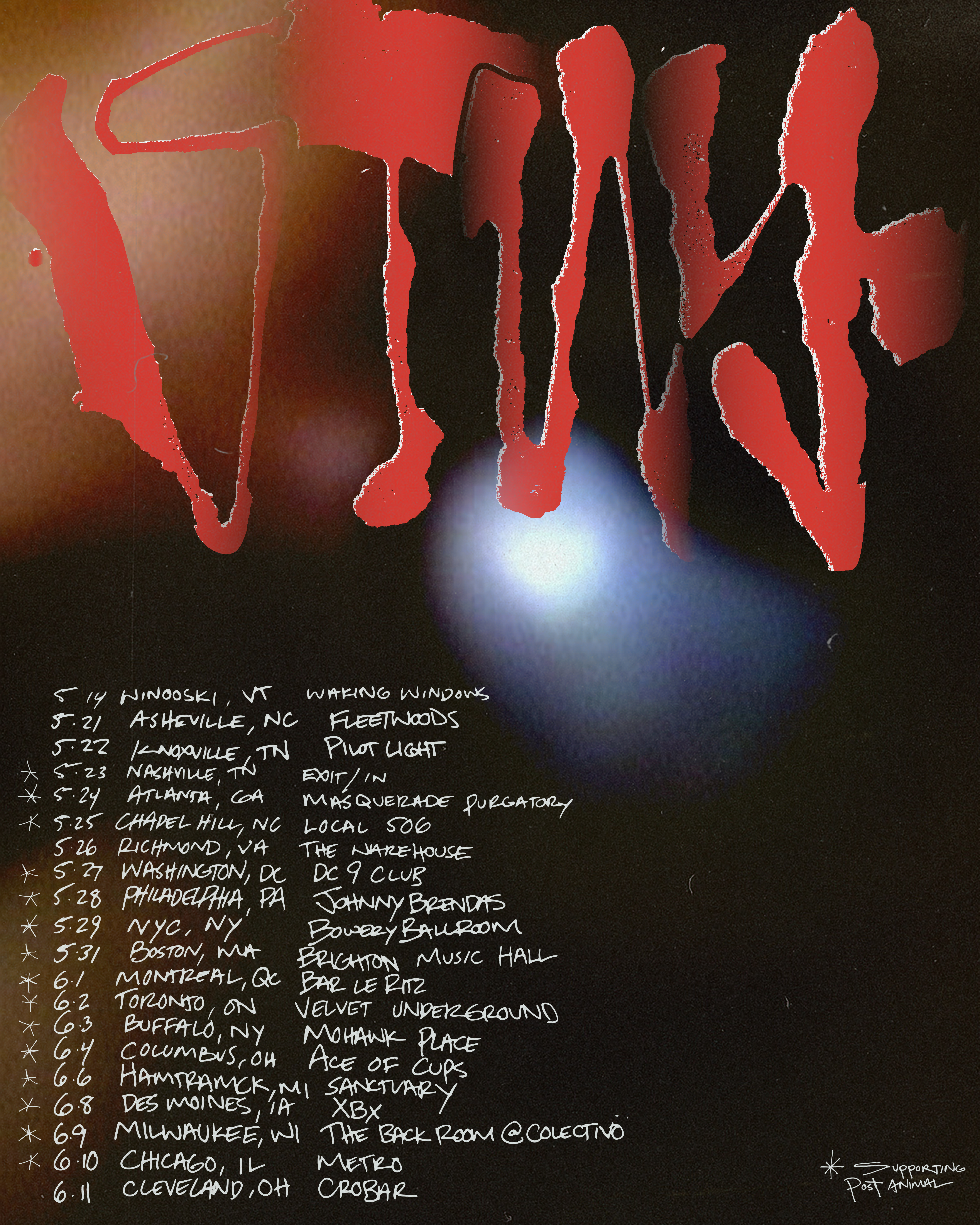 Spring/Summer Tour 2022 with Post Animal