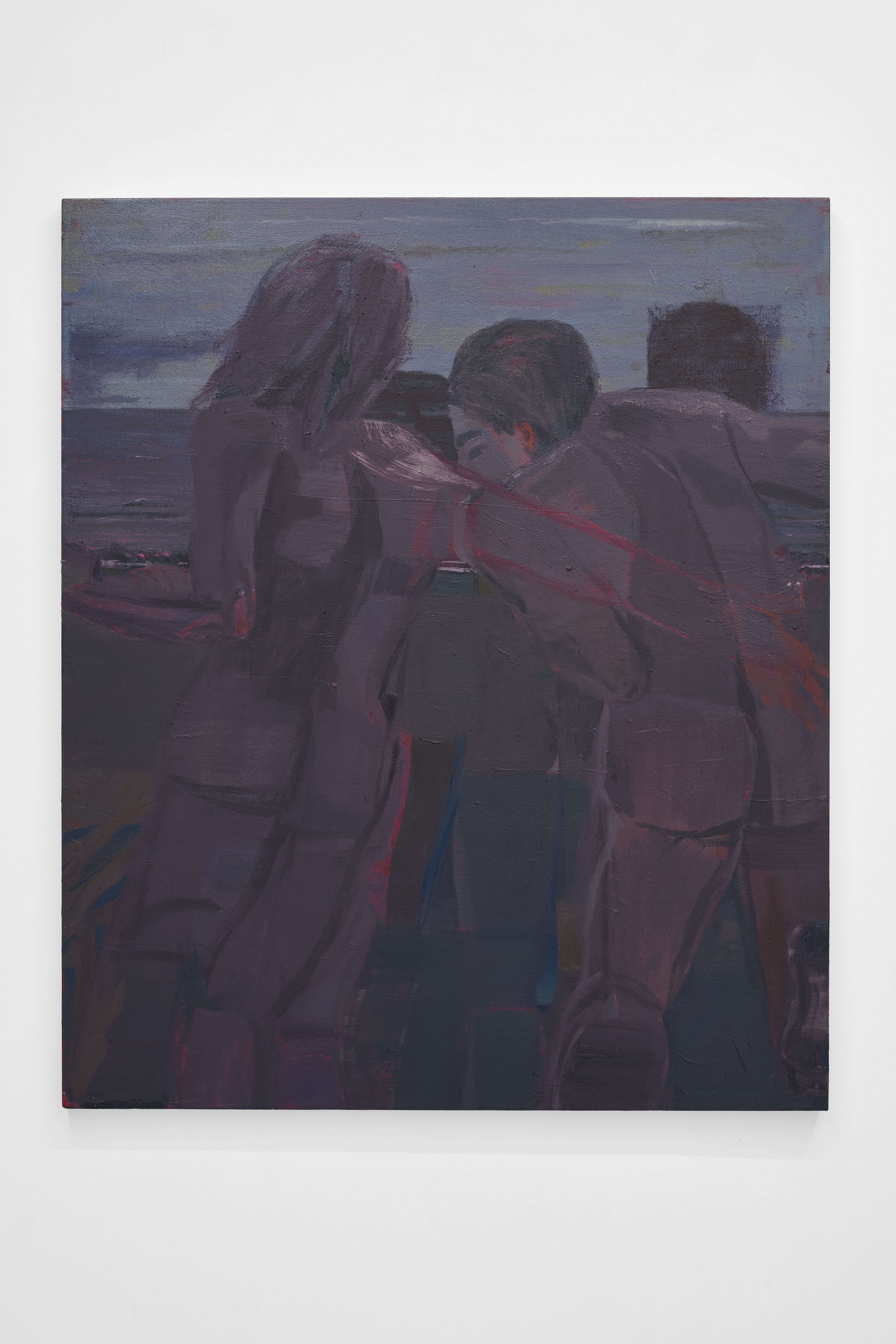 Lateral Slip. 2025, oil and acrylic on canvas, 50x40 in.