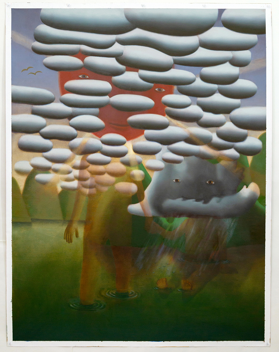 China's a Beautiful Country,  201846"x60", oil on linen