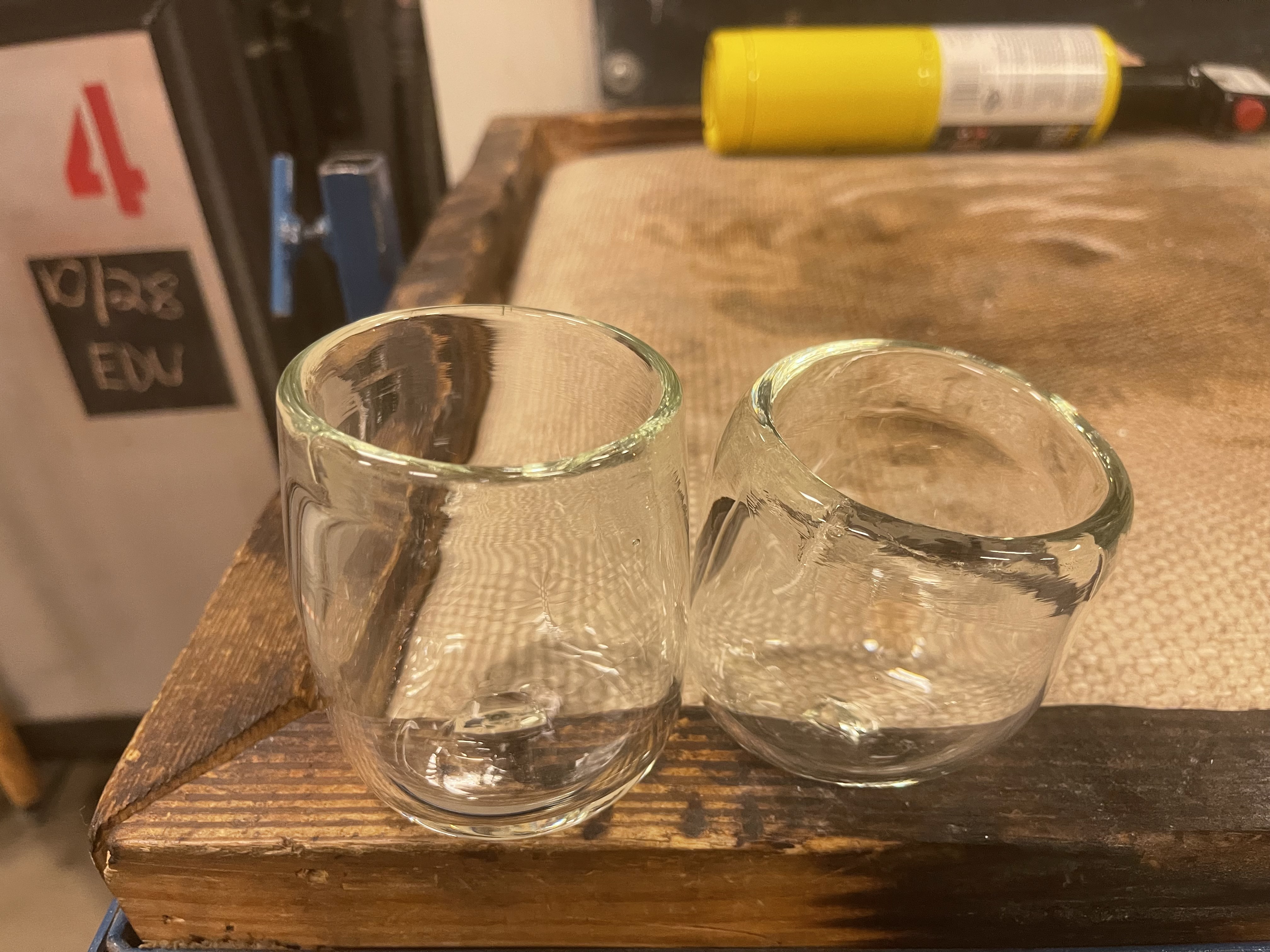 Hand Blown Glass Cups