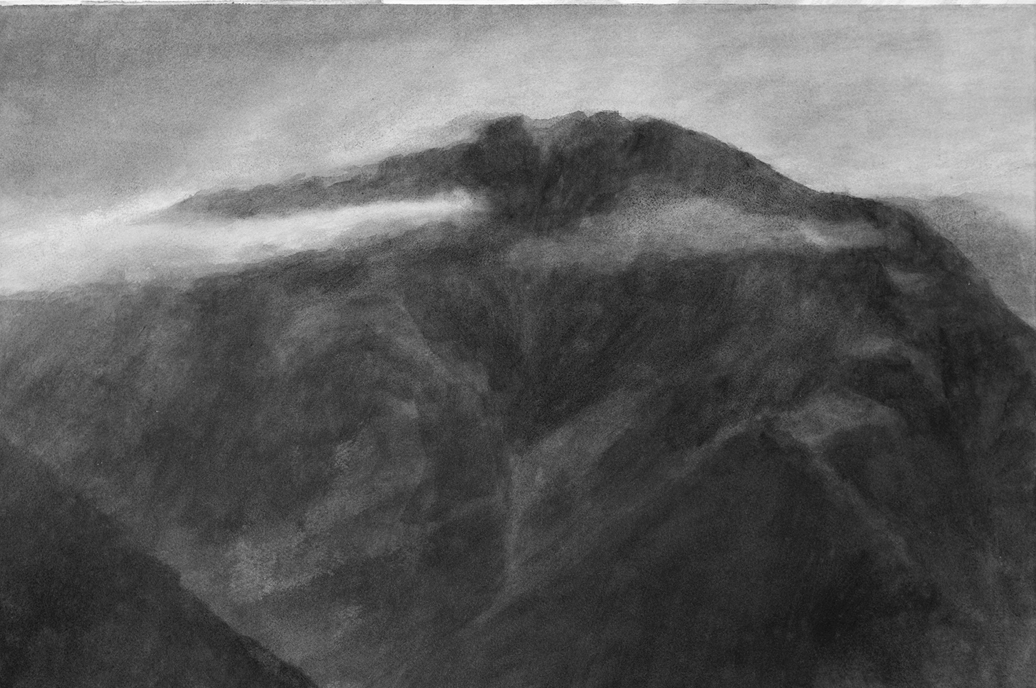 Versant, vallée, nuagegouache on paper38 x 56 cm, 2015-2018