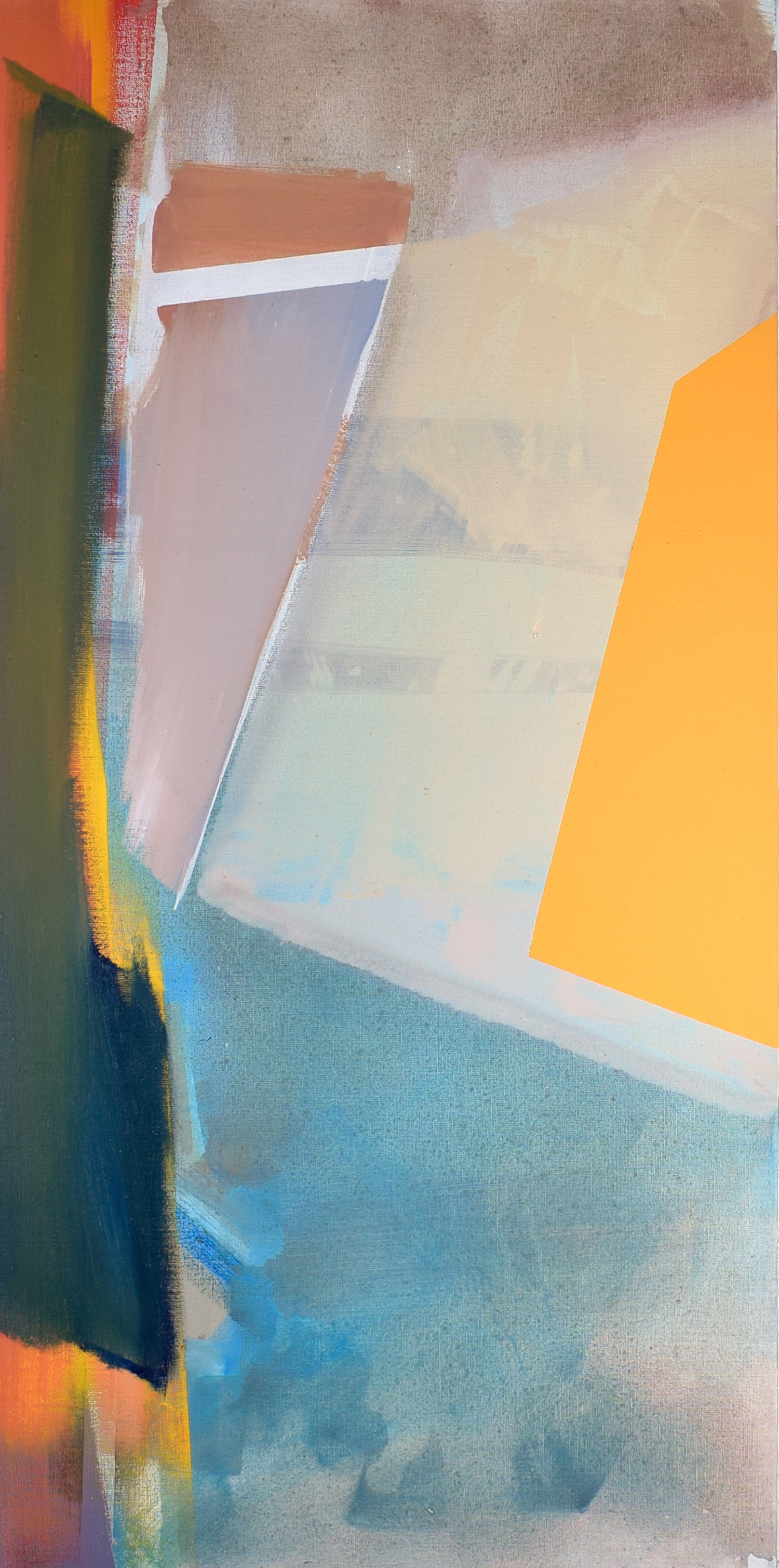 seven-days VII, 2022, Pigmente und Acryl auf Leinwand, 120 x 60 cm