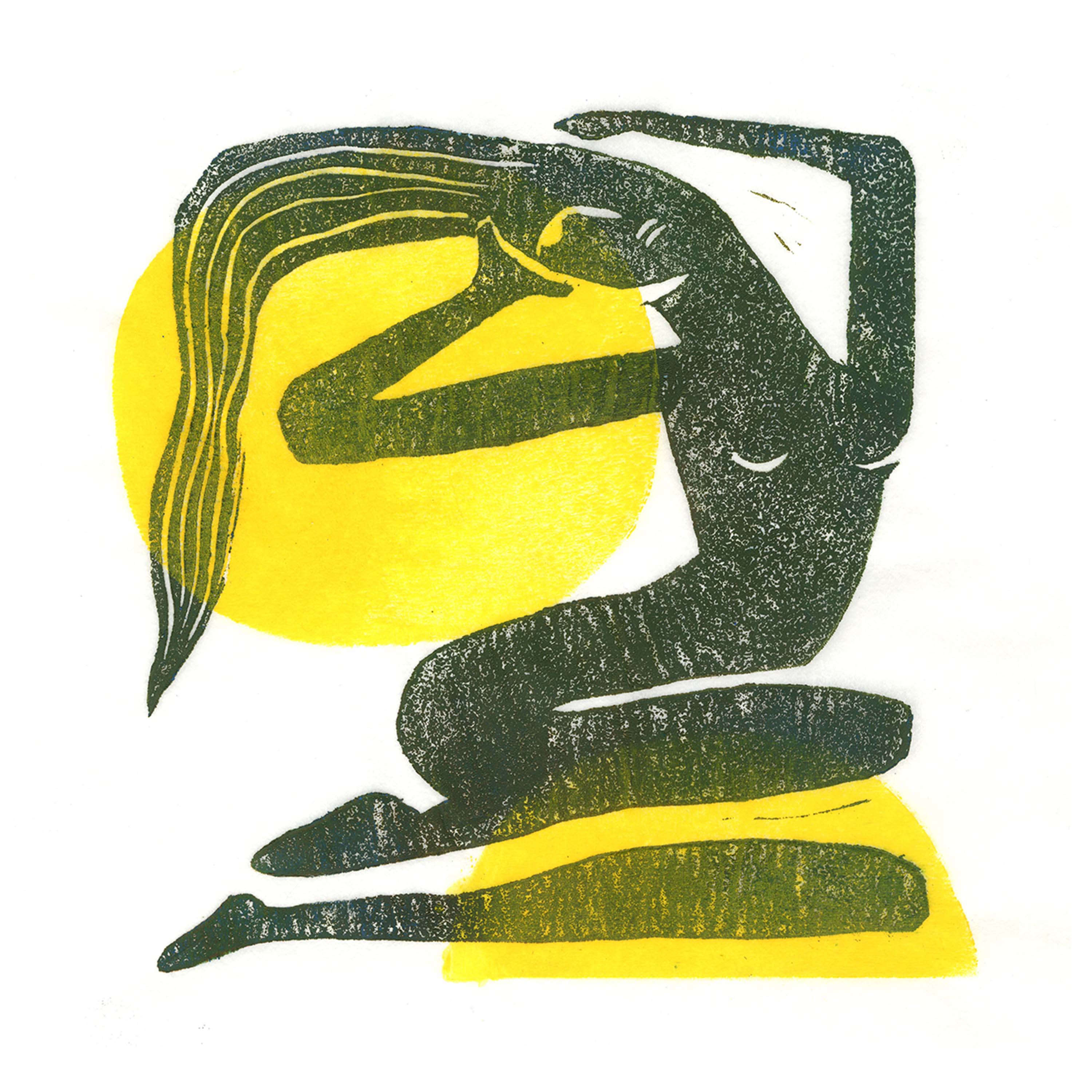  GIRL IN THE SUNLINOGRAPH