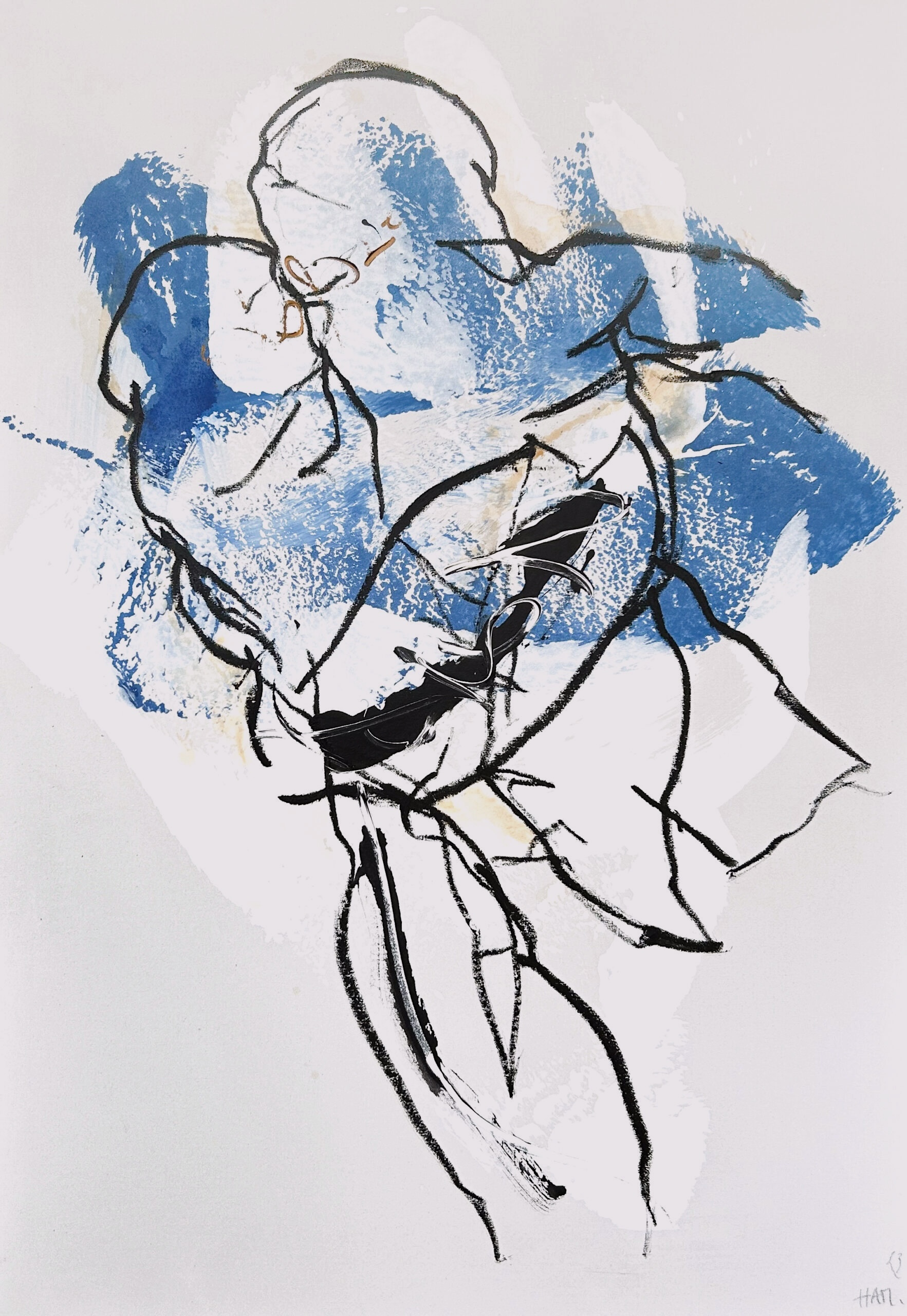 "Vereinigung", 2023, 145 x 100 cm, Oil, acrylic on canvas