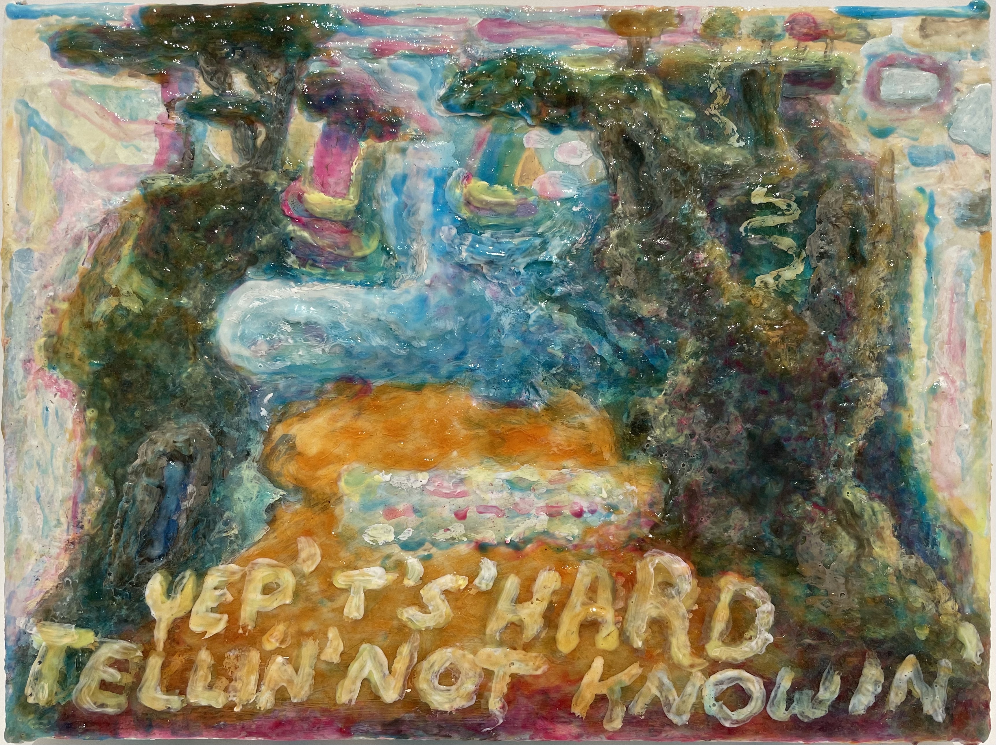 David E Kearns, Mt. Ghost, 2020-2021, Acrylic on canvas, 6 x 8 in. $750