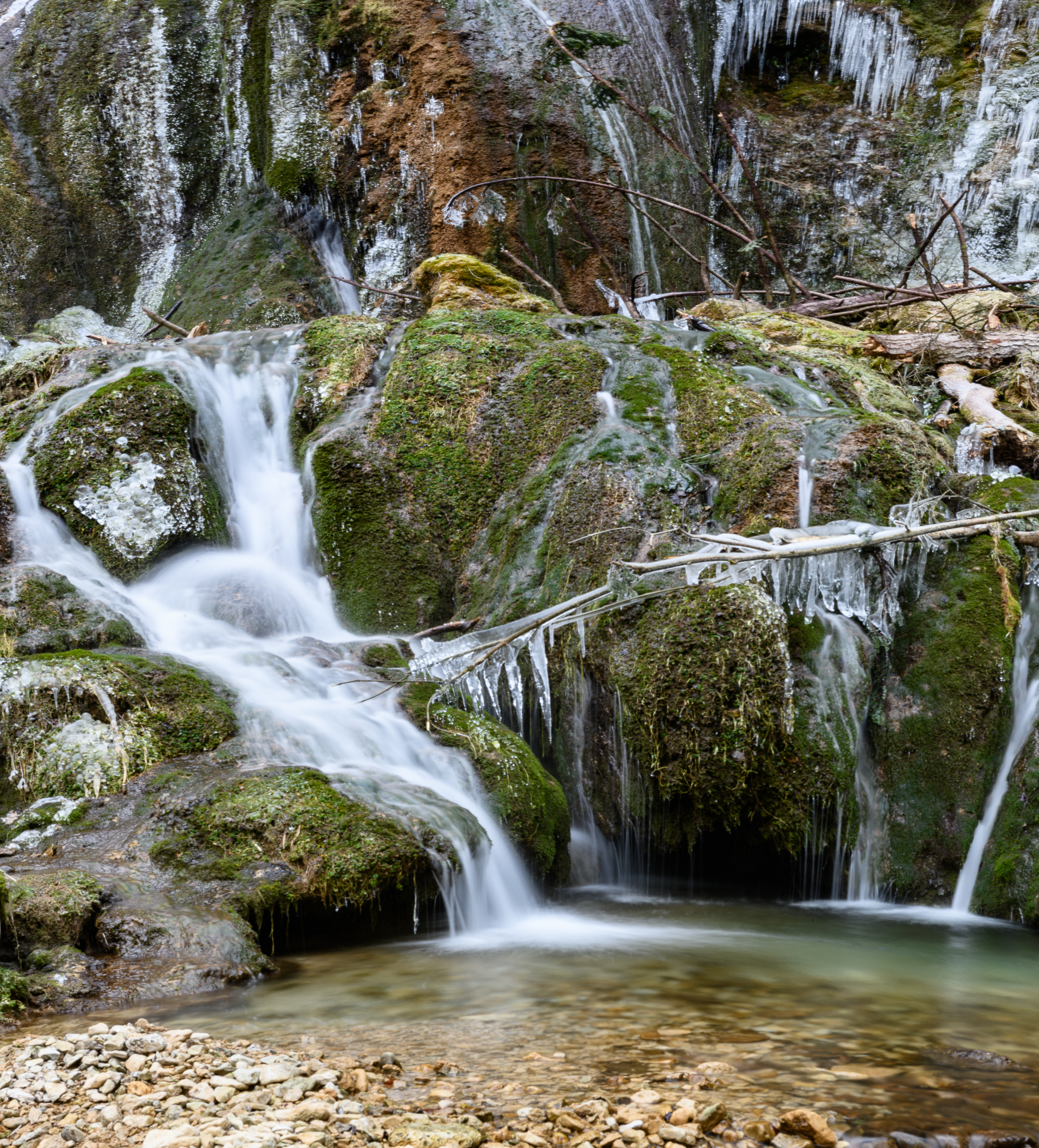 La cascade de Vermondans. Plaimbois Vennes.