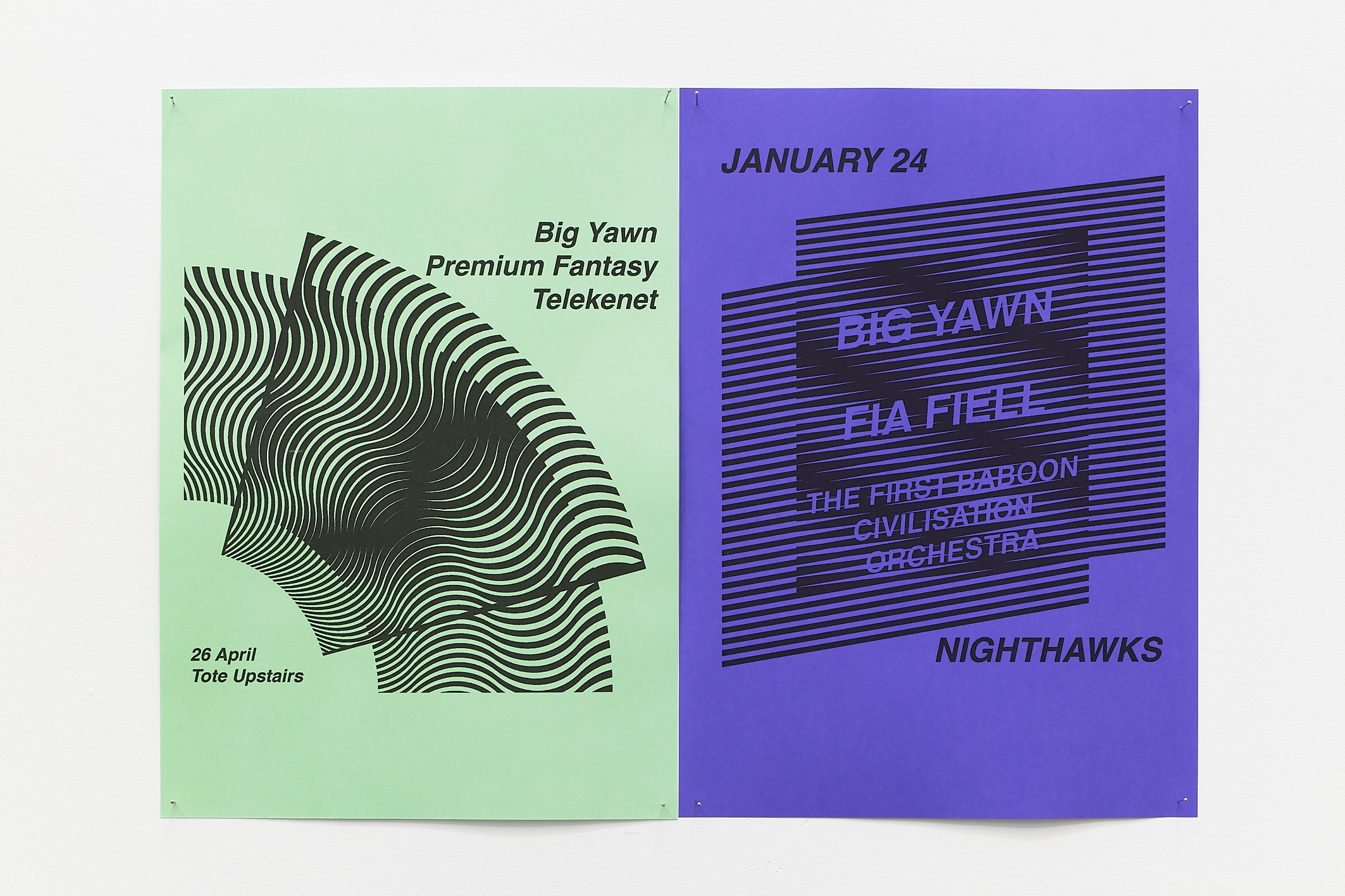 Stefano Condello, Big Yawn Poster, 2019, Printed digital collages, 29.7 x 21cm