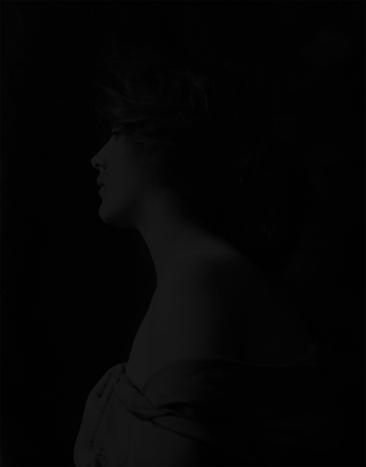 Chemically unfixed silver gelatin photograph, from the series, Vessels & Vestiges .