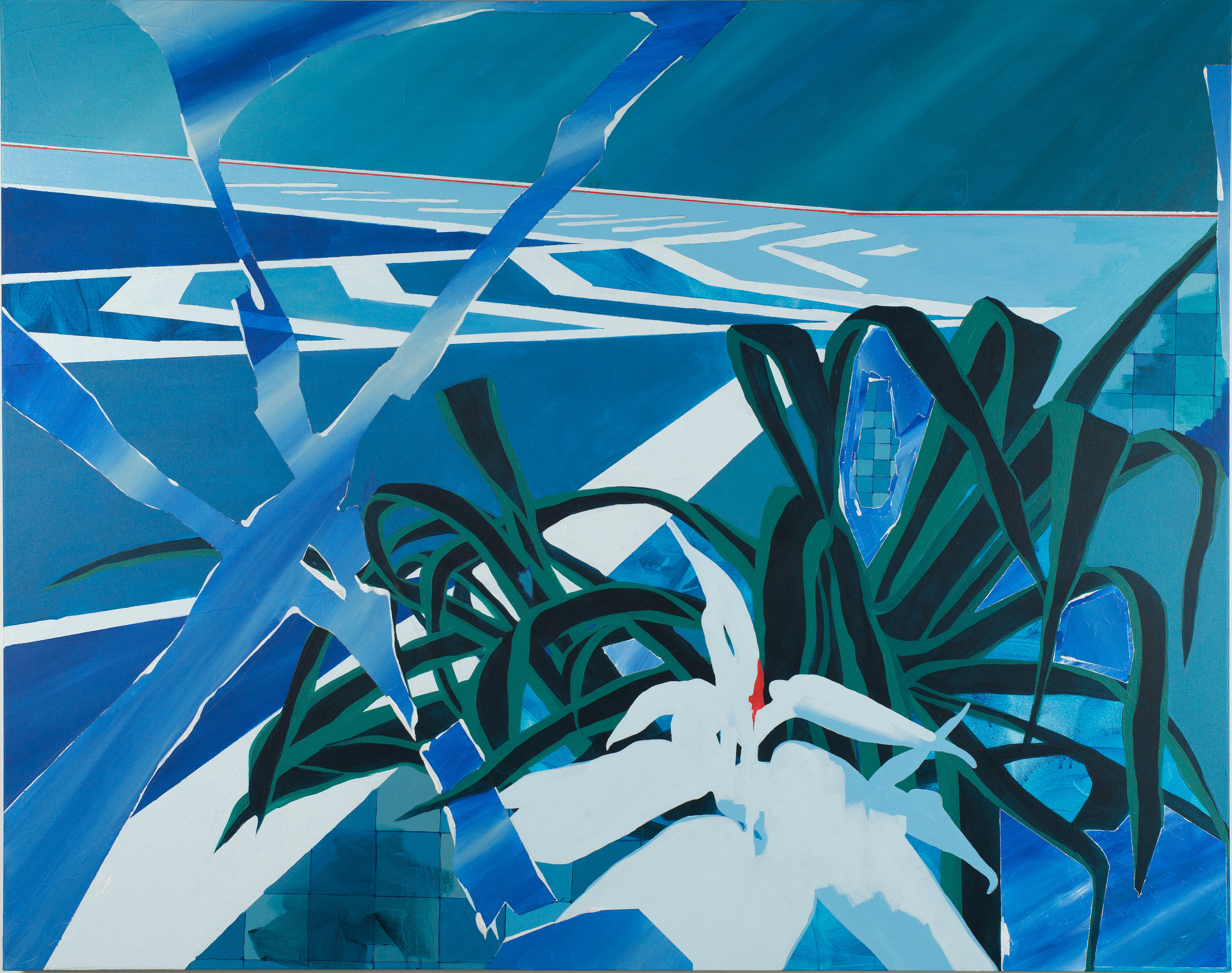 Metapaisagem número III, 2023. Acrílica sobre tela, 120 x 150 cm.