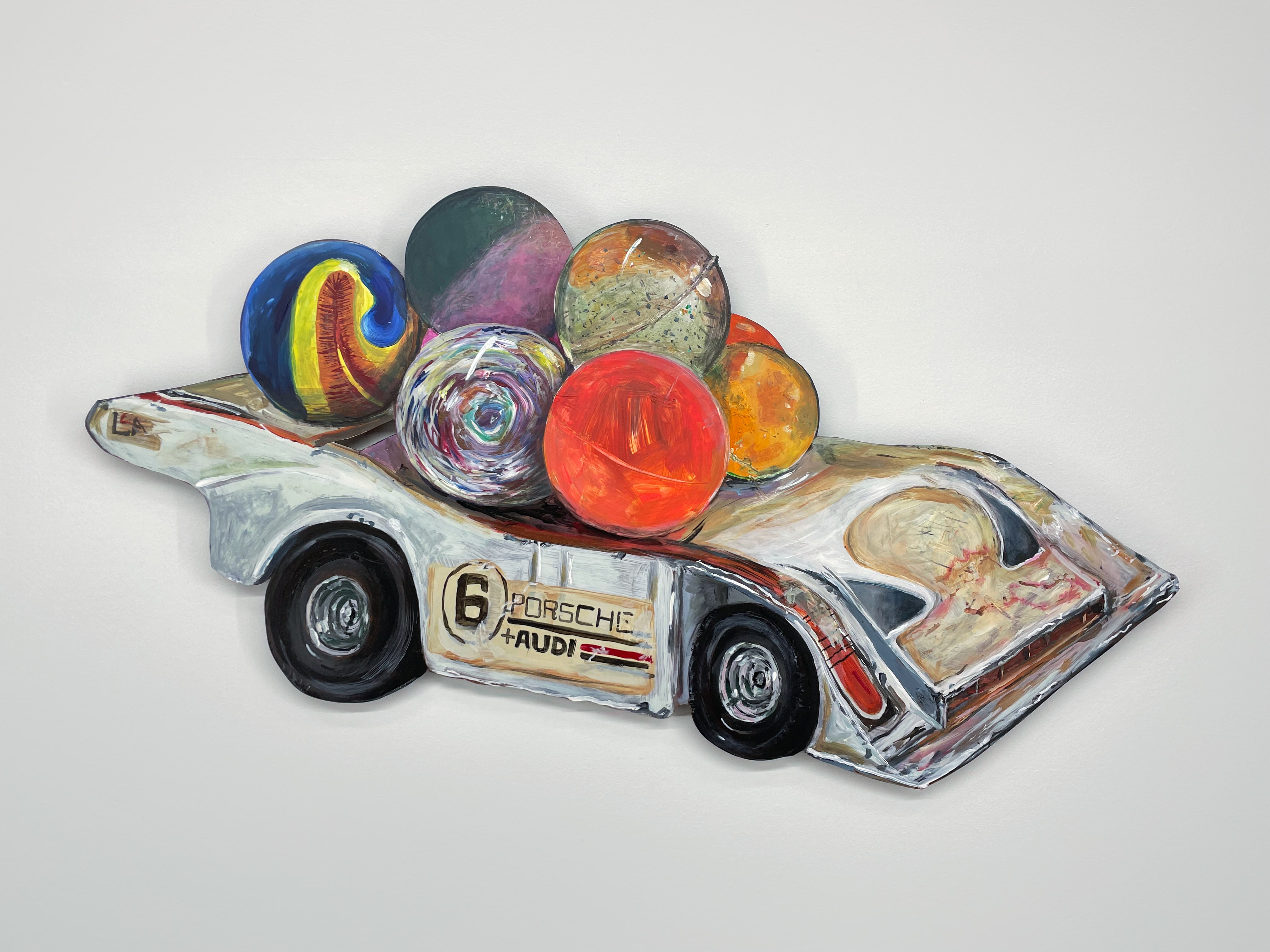 Superballs 117" X 36" acrylic on panel