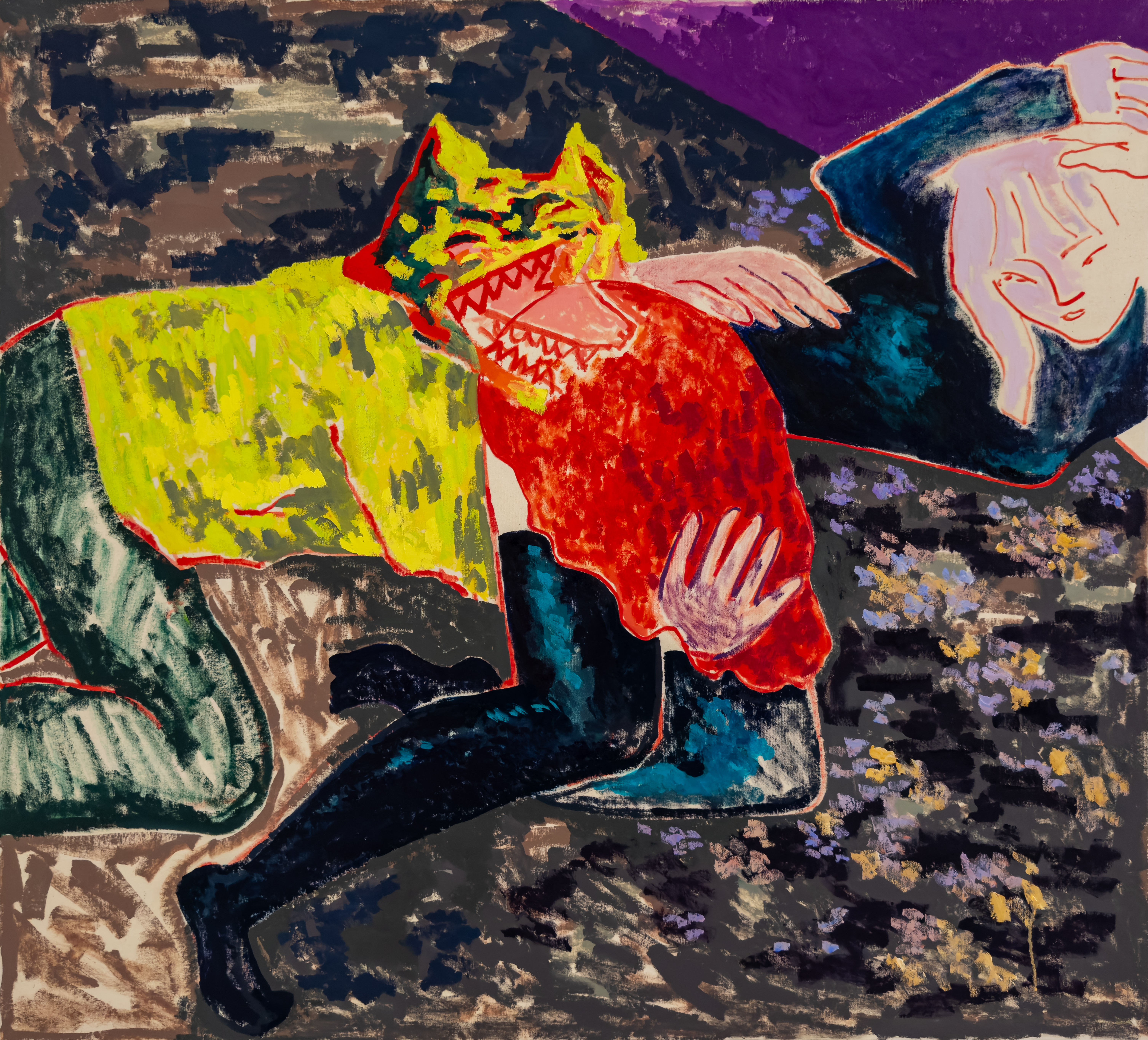 Perro hambriento - 147x113 cm