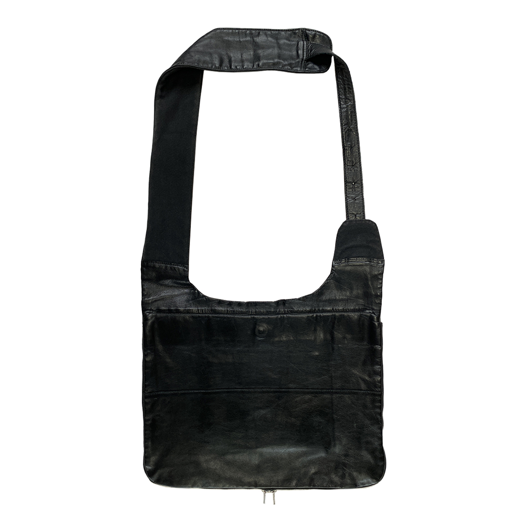 Yohji Yamamoto POUR HOMME レザートートバッグ 19ss YOHJI YAMAMOTO(ヨウジヤマモト) レザートートバッグ ブラック