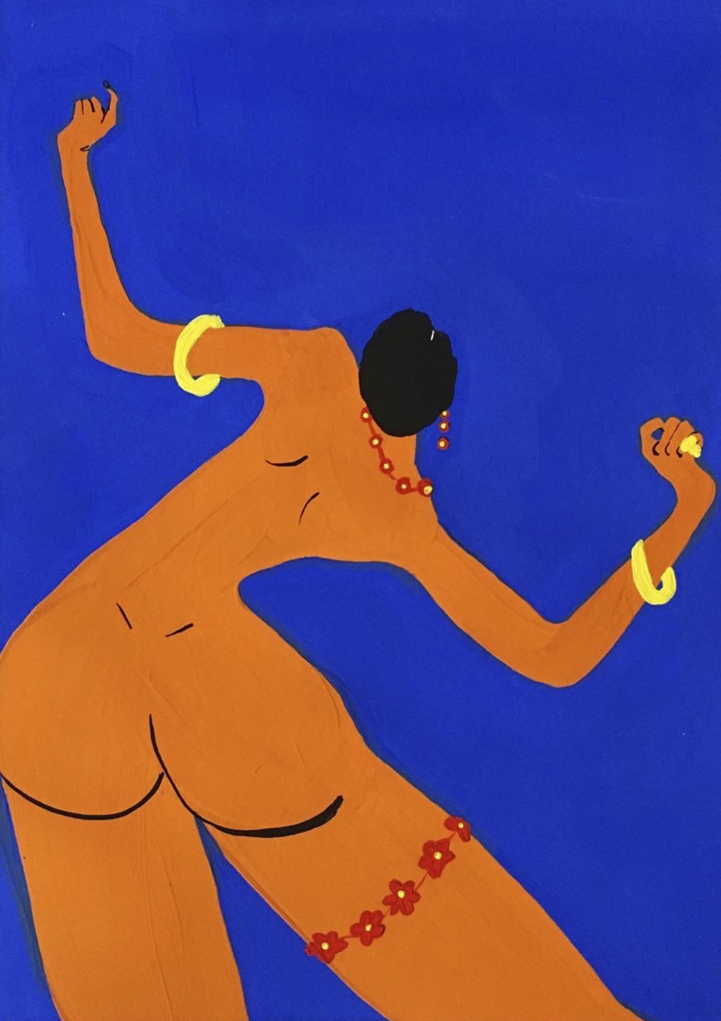 Woman dancing naked - Lorena Spurio