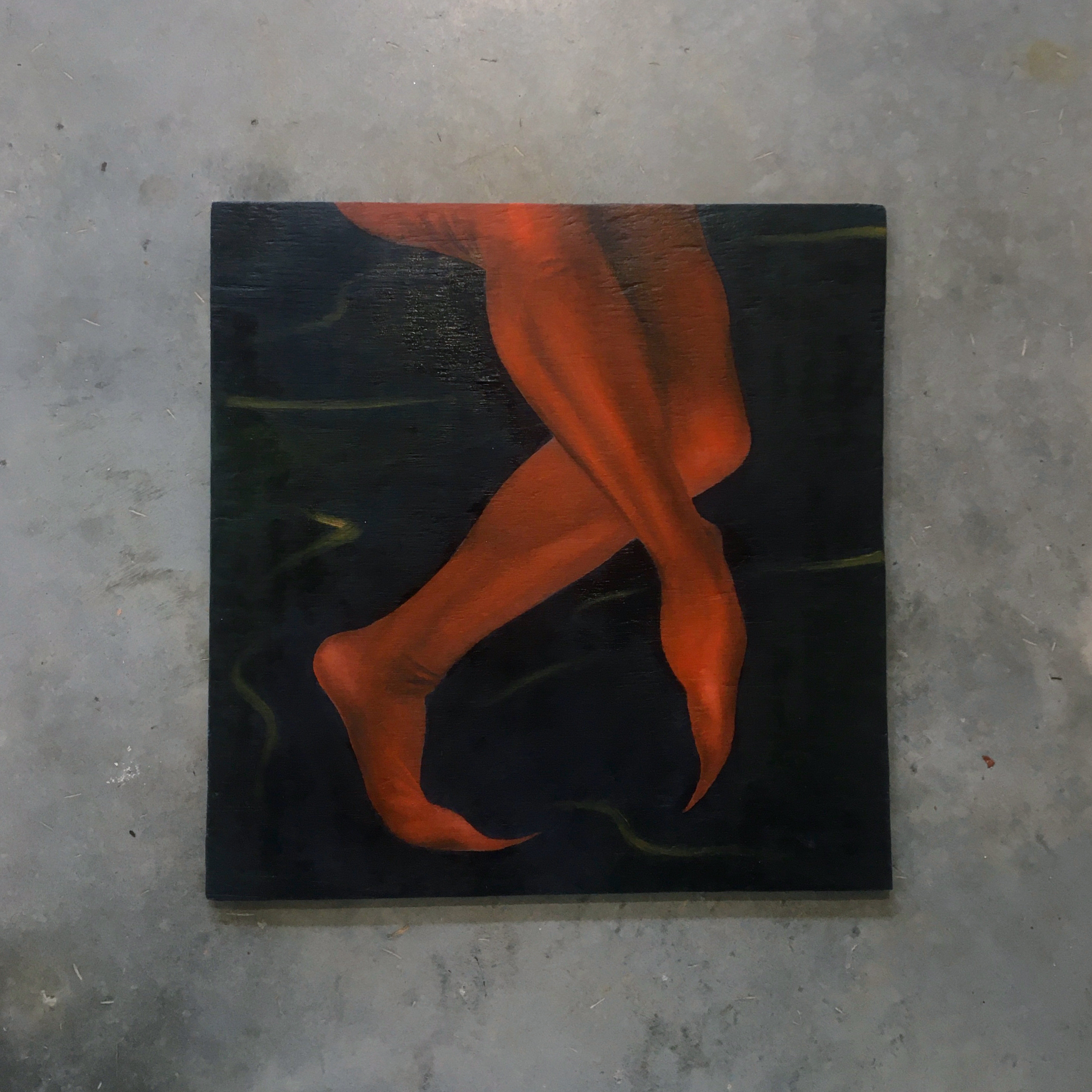 Enemy Language, oil on board