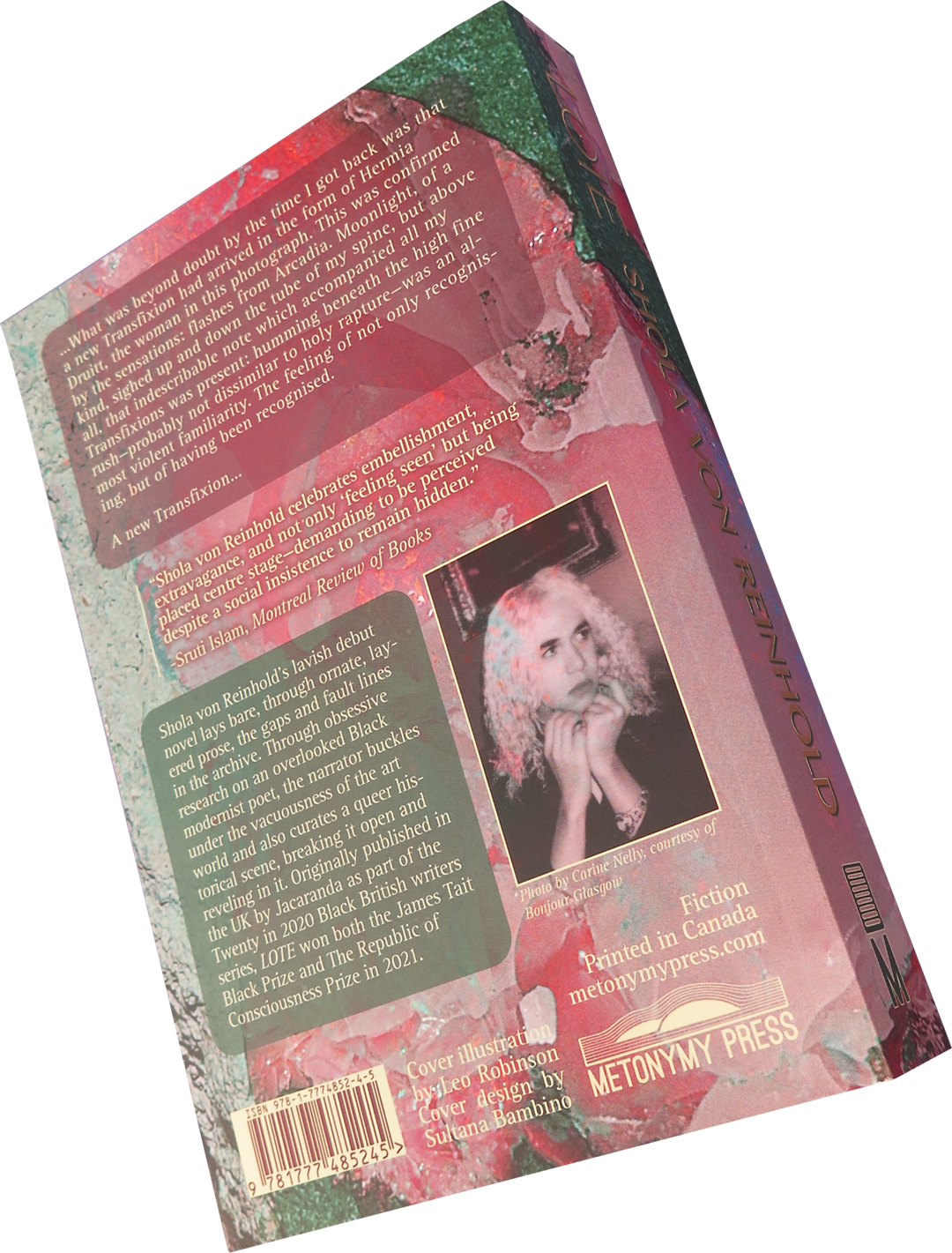 Cover (besides the illustration) for Lote by Shola von Reinhold.