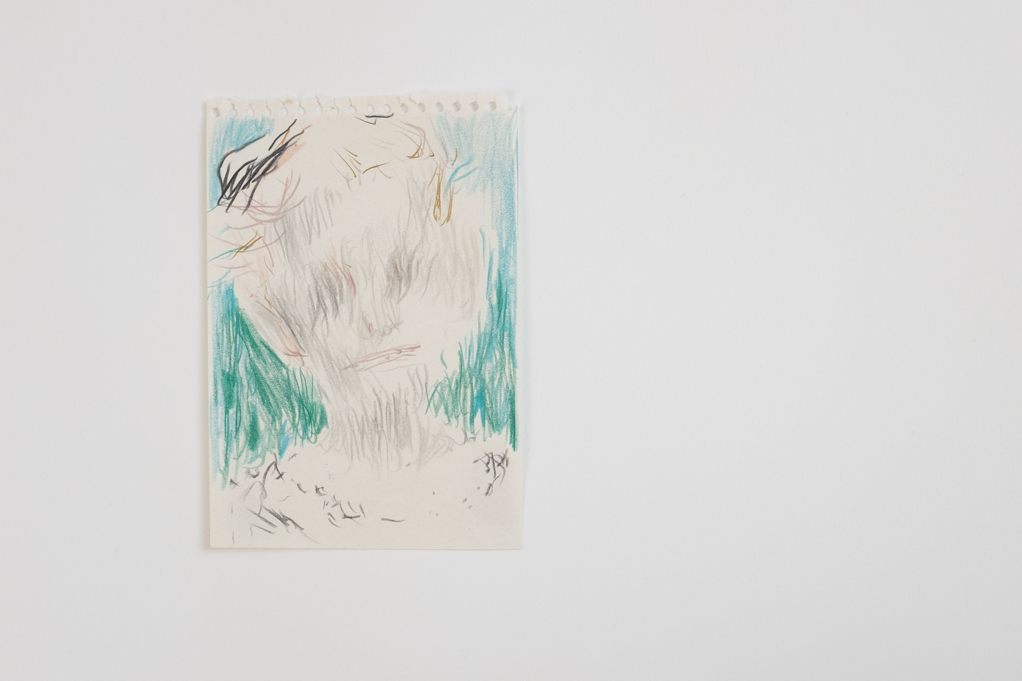 I am looking at the future with all the confidence I have / 2025 / Pencils on paper / 11,5 x 14,5 cm