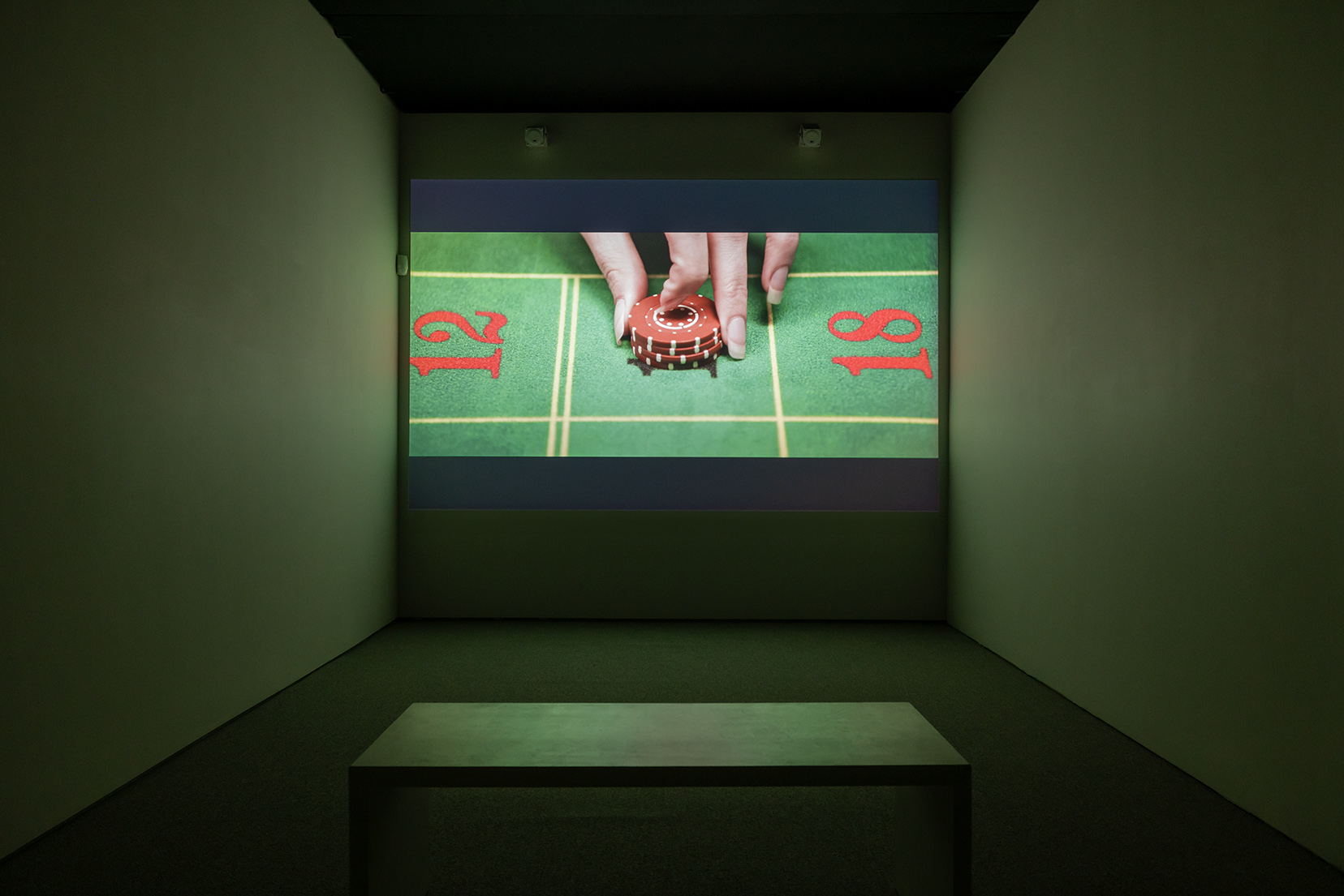 Shimon Attie, "The Crossing," 2017. Single channel film, color, sound, 7'59''. Photo by Etienne Frossard.