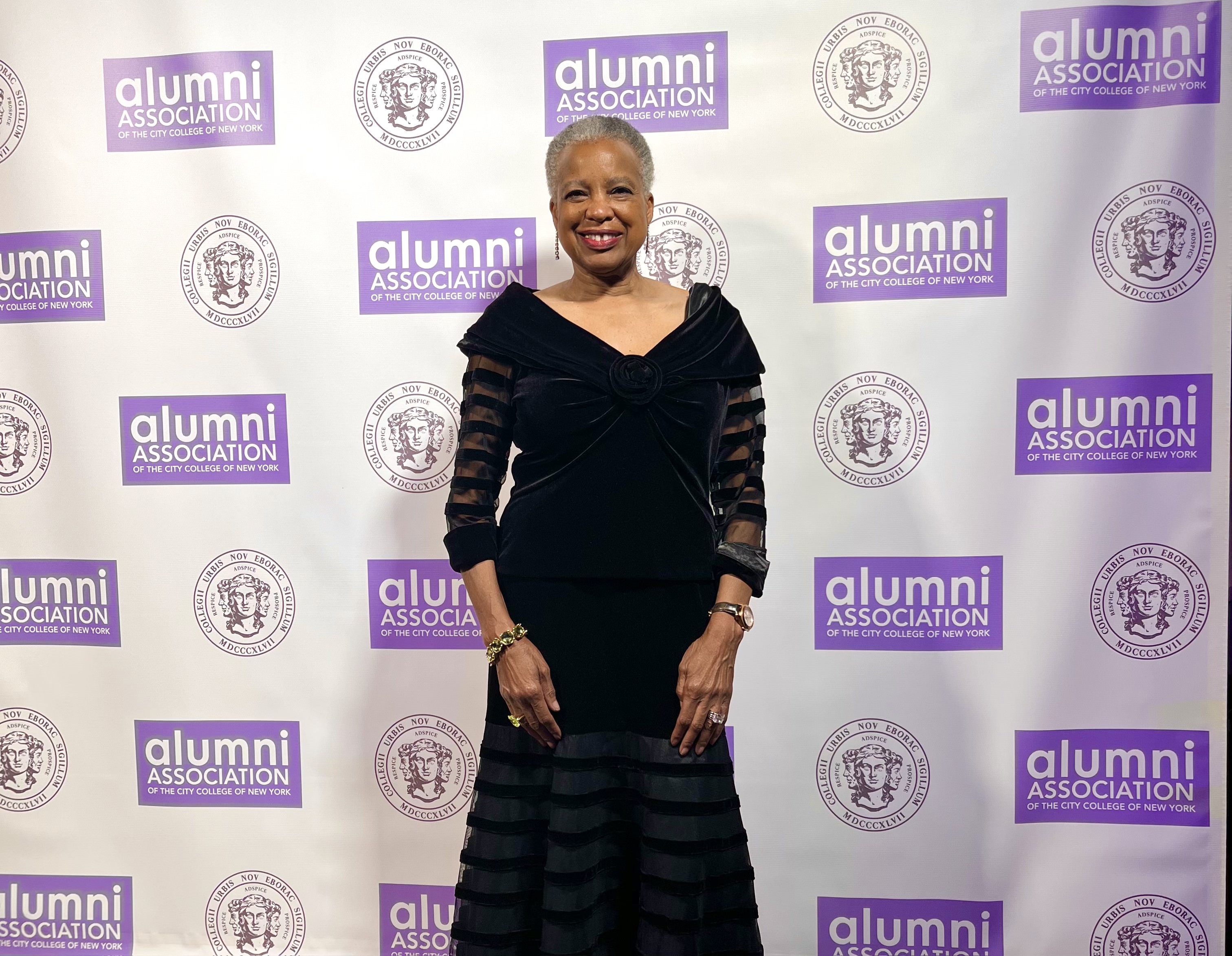 Pictured: Francee Covington at the 142nd annual City College of New York Alumni Association gala.