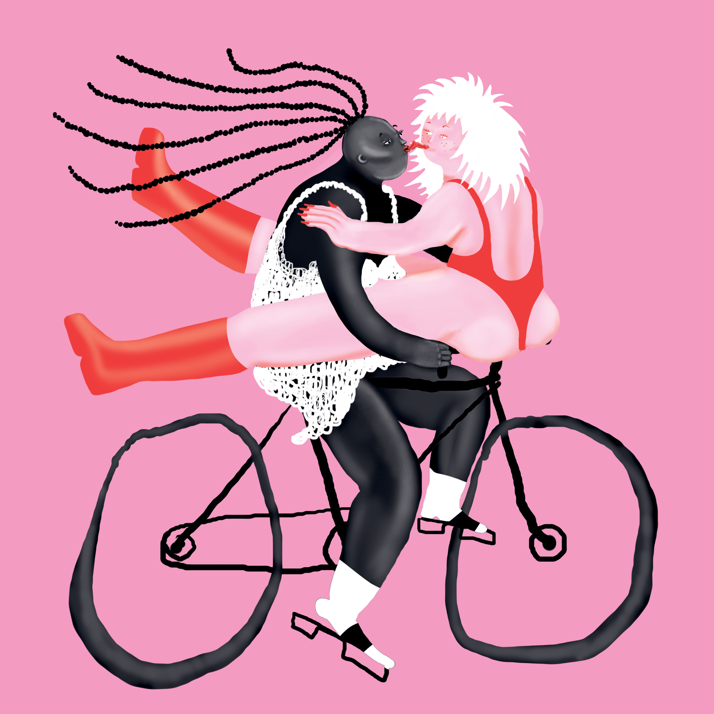 "Happy Crappy Queer" detail for Clit Pit - 2022