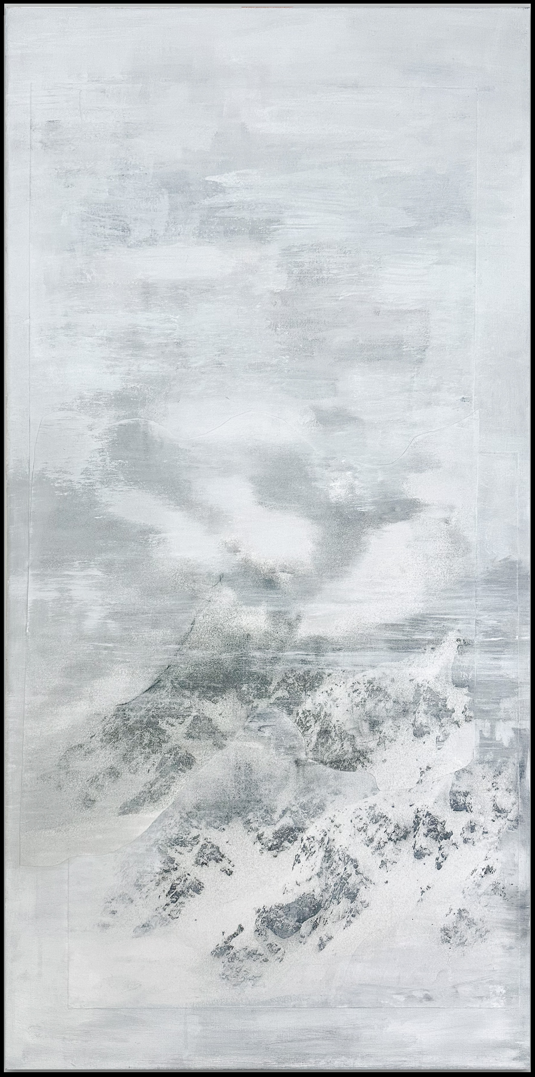 SHADES | 2025 | UNIQUE PIECE | Acrylic paint on collage on canvas