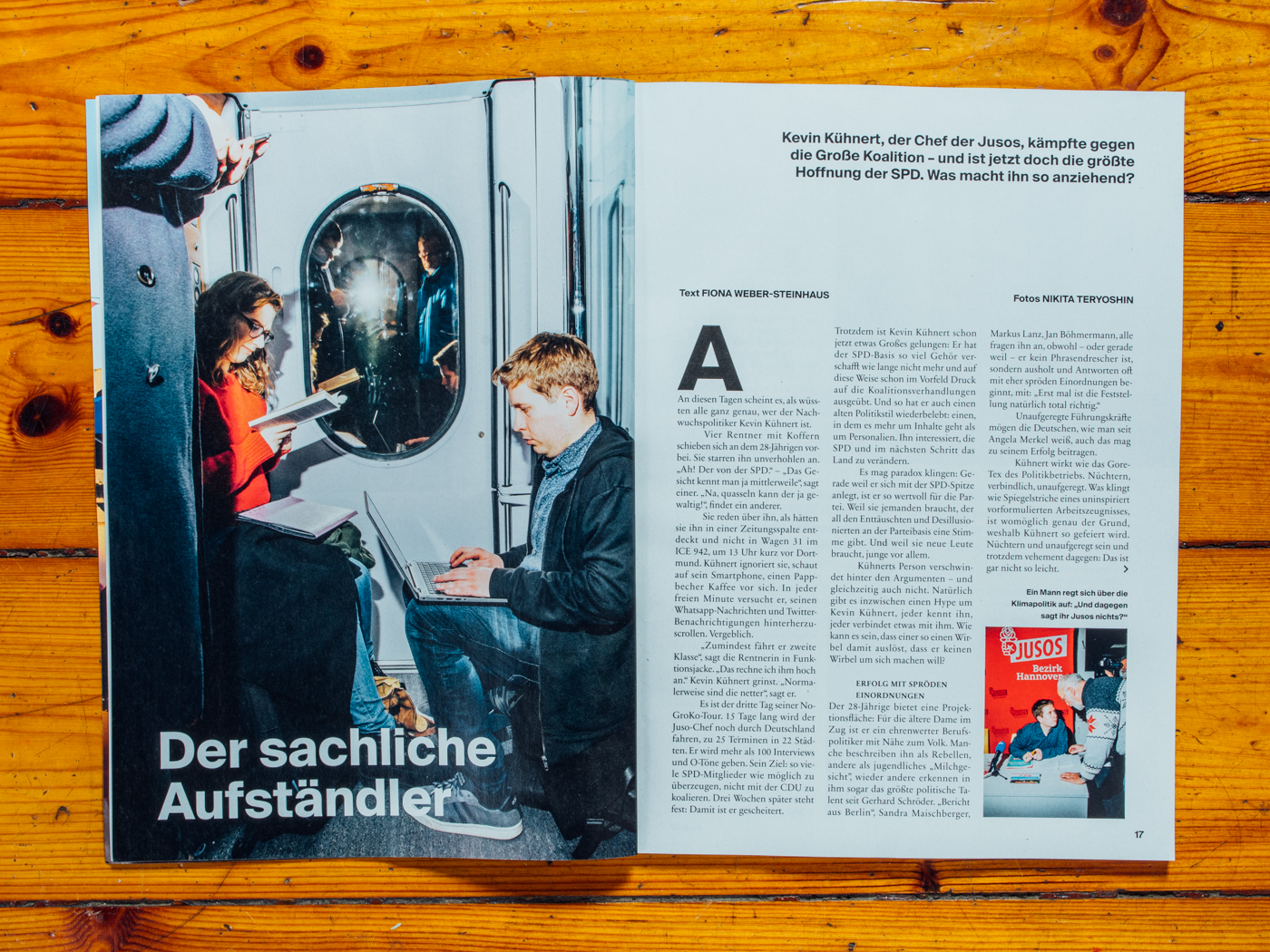 NEON / Auf AntiGroKo-Tour mit Kevin K&uuml;hnert / April 2018