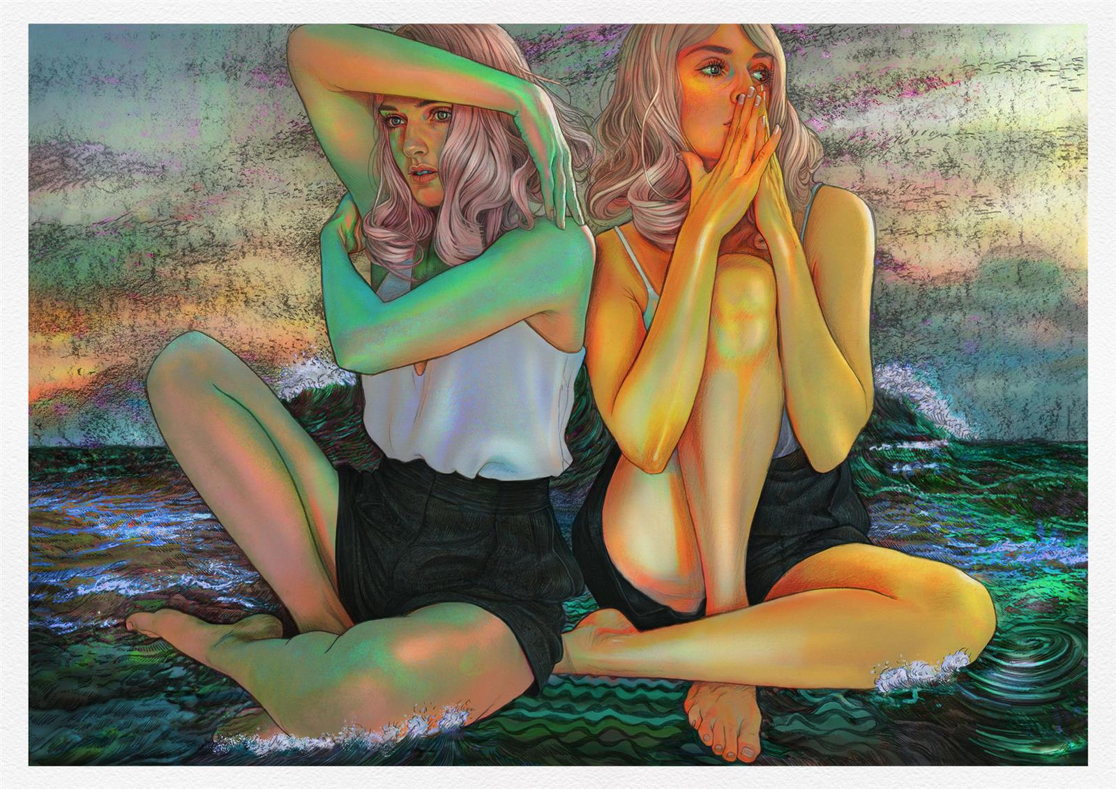Twin Coves Beach, Gicle print on textured heavy fine art papersigned and numbered GALLERY EXCLUSIVE edition of 100 E100,-