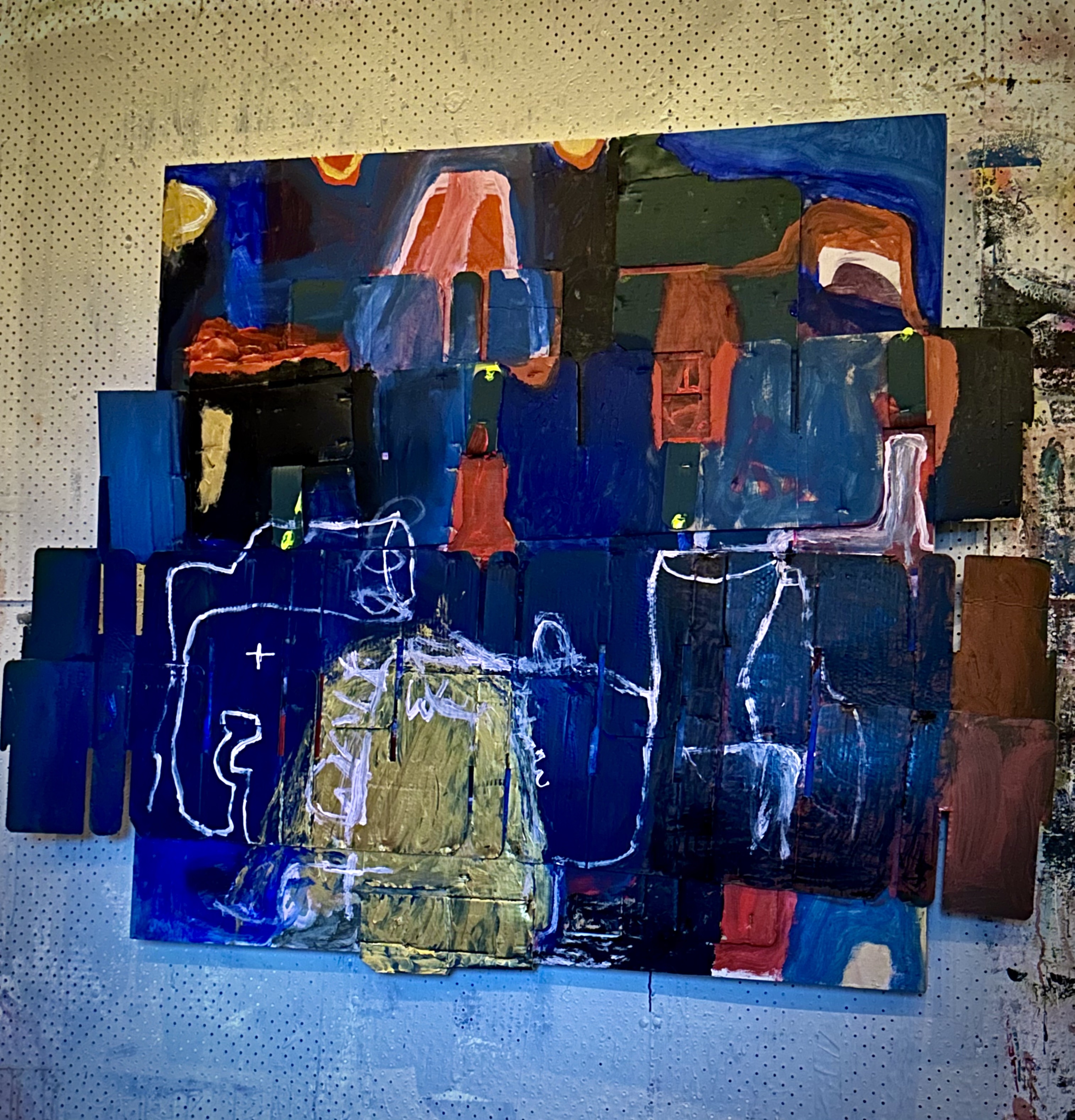 Like That Elliott Smith SongMixed Media on Canvas 154cm x 164cm