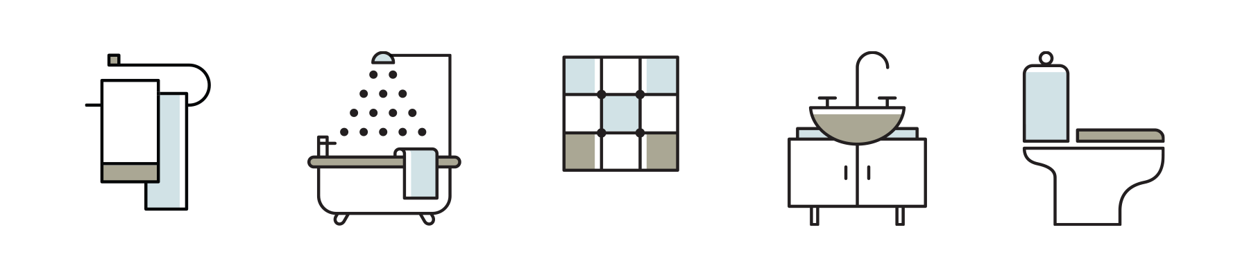 BATHROOM ICONS : MARTHA STEWART LIVING