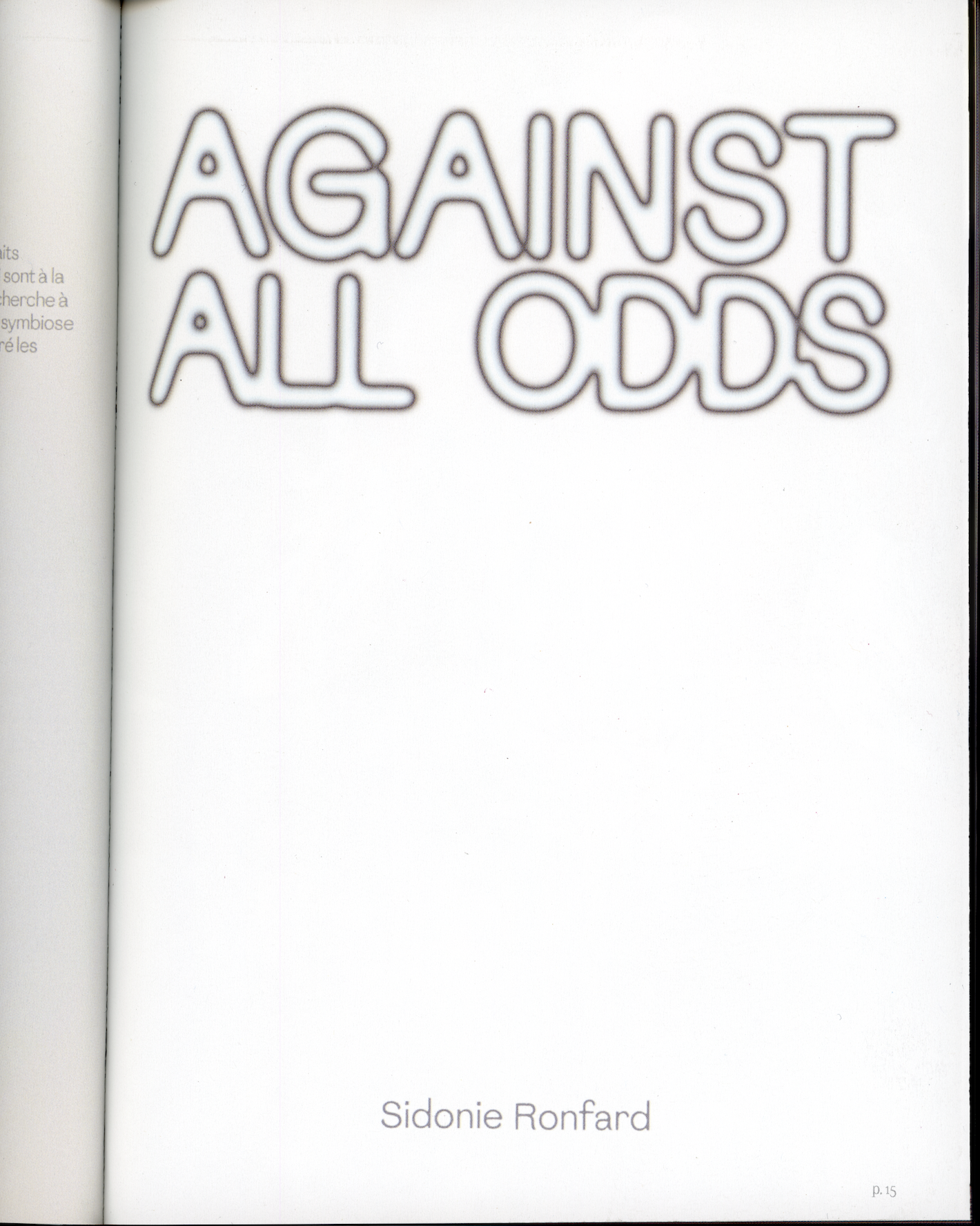 Against all odds, portfolio, Comment s'aimer quand c'est la fin du monde ?, Manifestio XXI, 2025