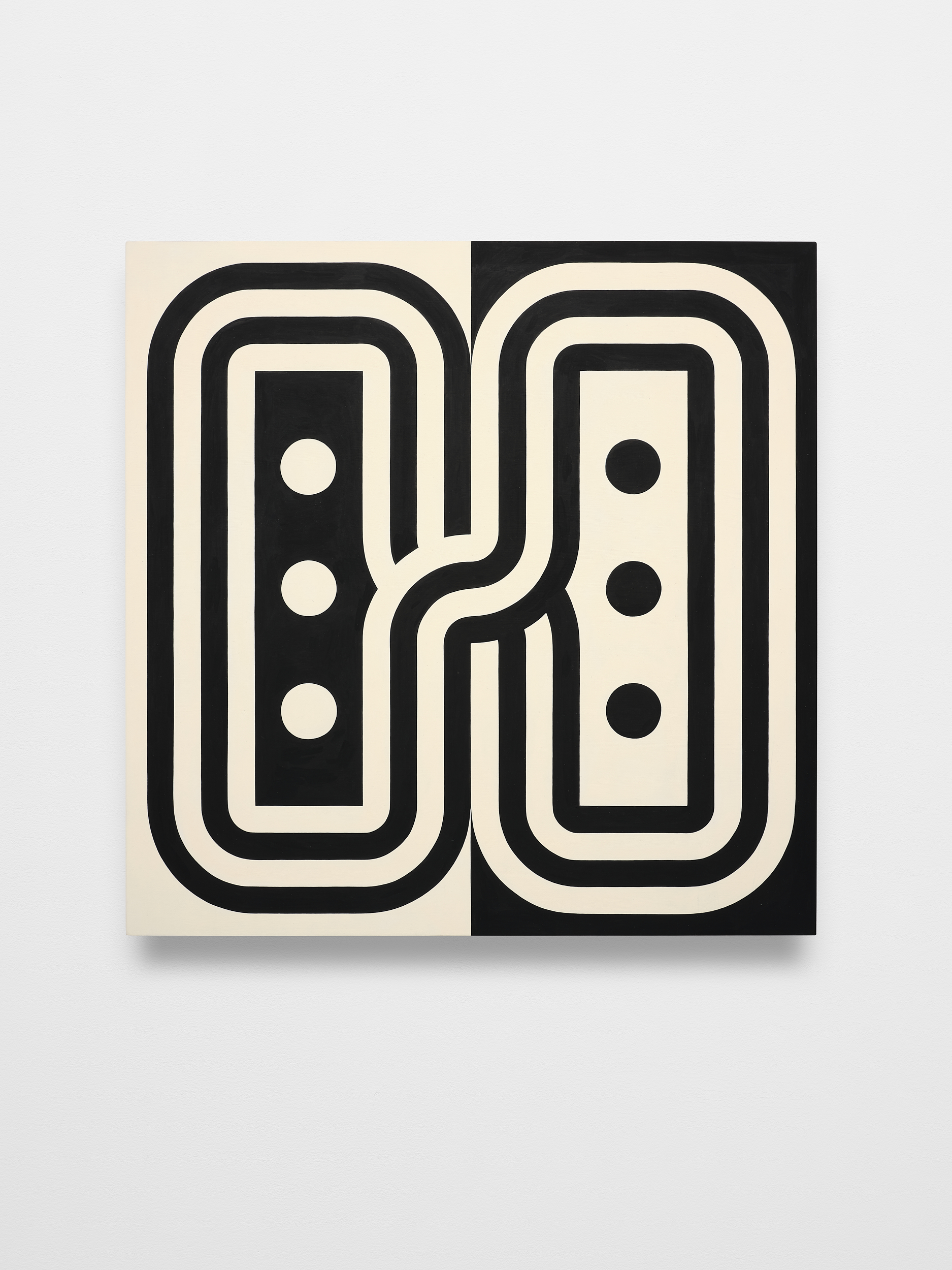 Arden’s Dominoes, 2022Flashe on panel, 16 x 16 inches